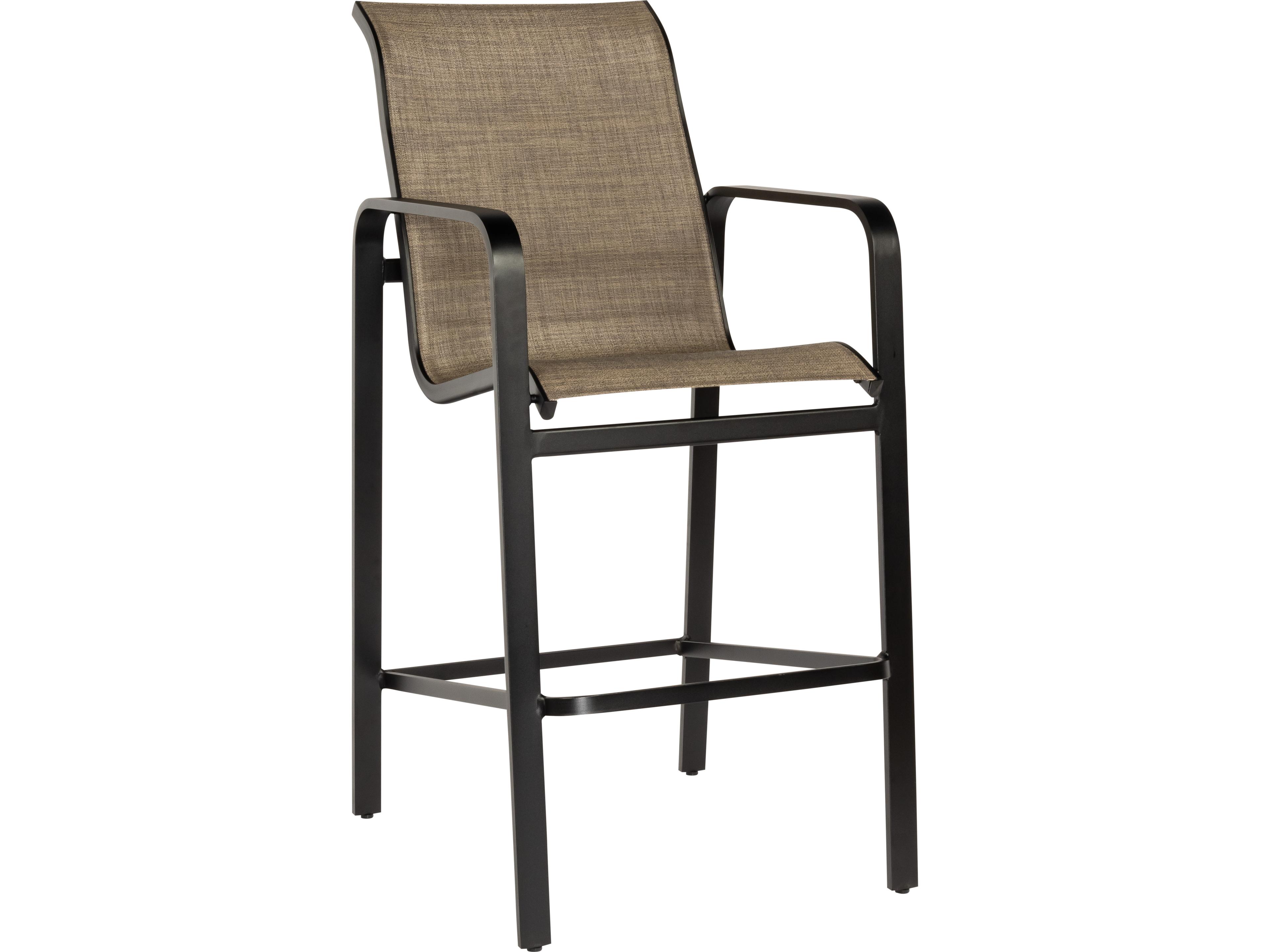 Woodard Landings Sling Aluminum Outdoor Bar Stool