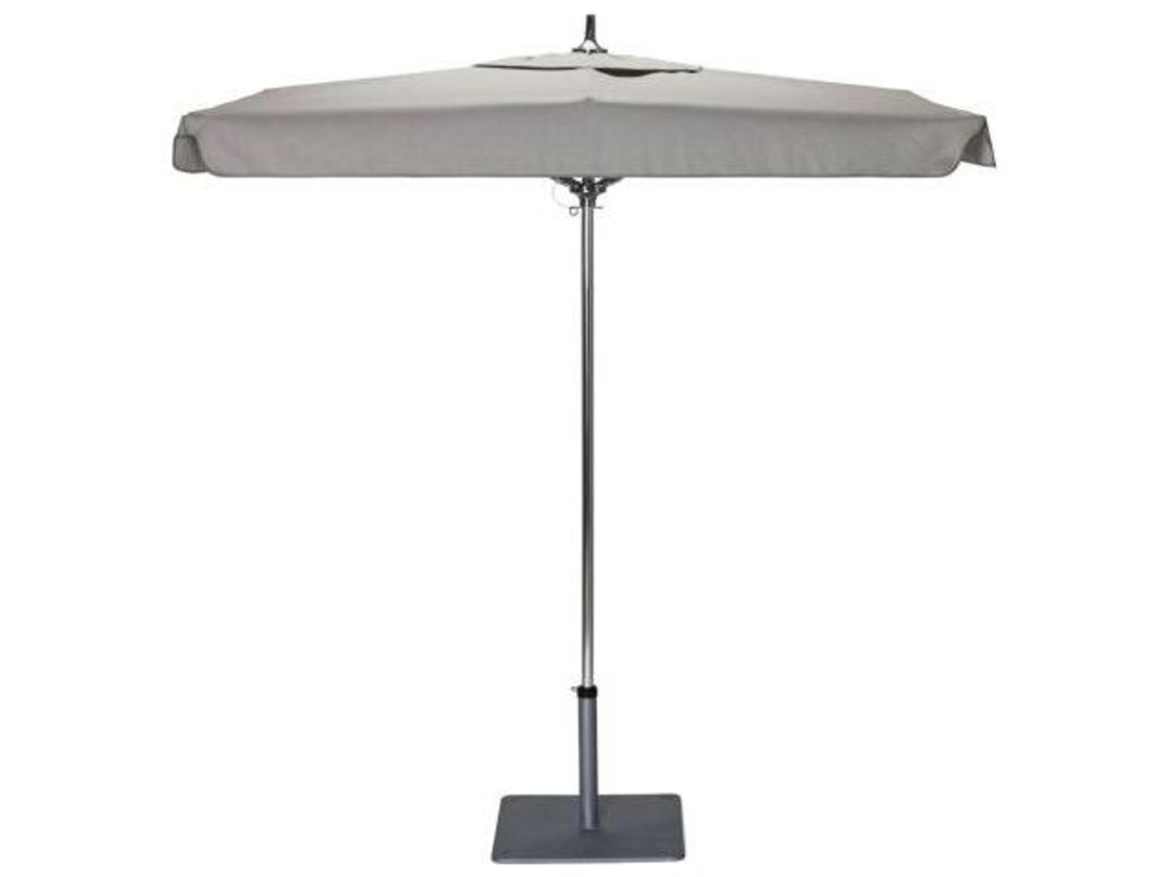 Woodard Canopi Aluminum 6 Foot Square Grace Flat Marine Pulley Outdoor Patio Umbrella