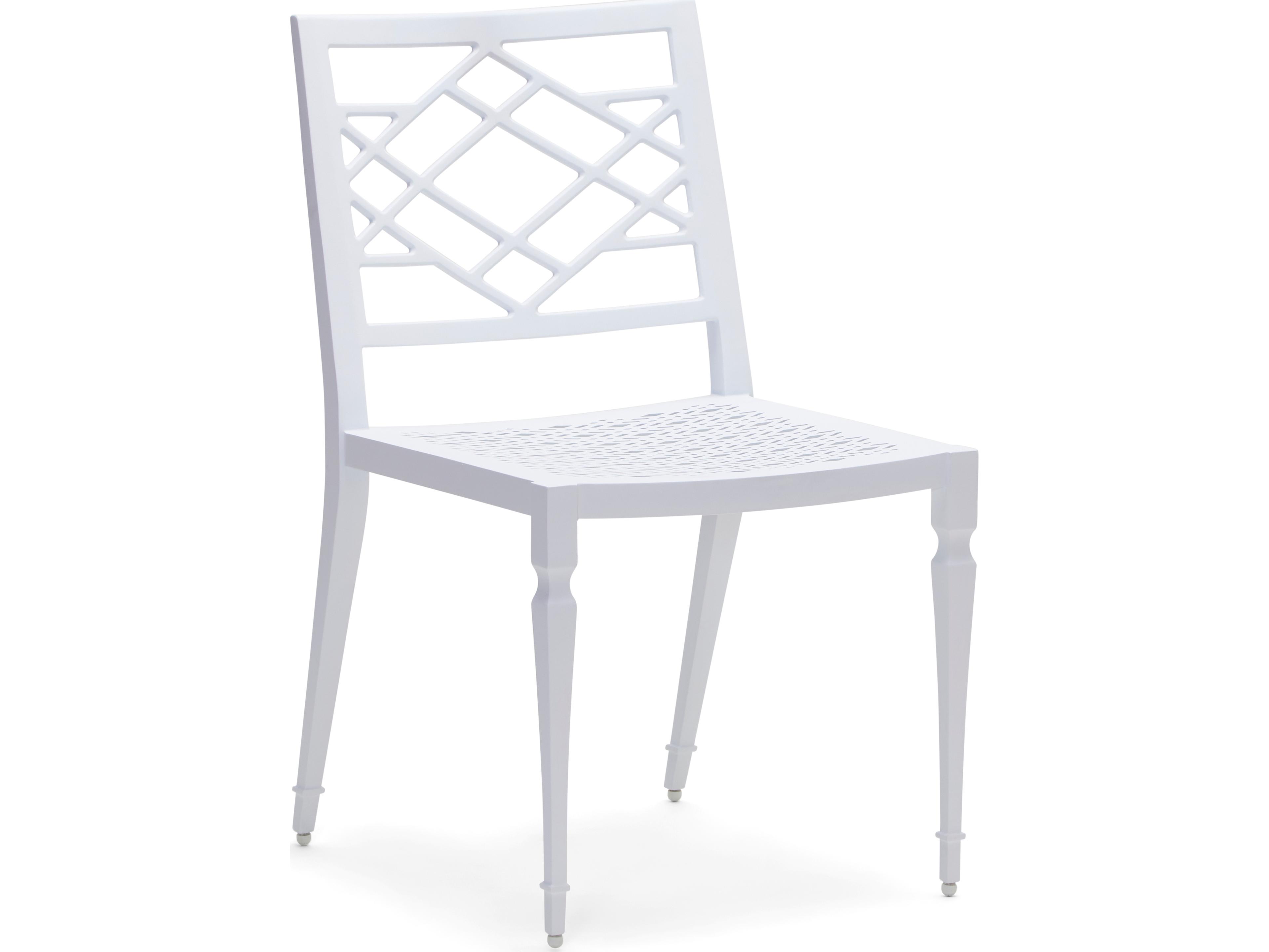 Woodard Alexa Hampton Tuoro Aluminum Outdoor Patio Dining Side Chair