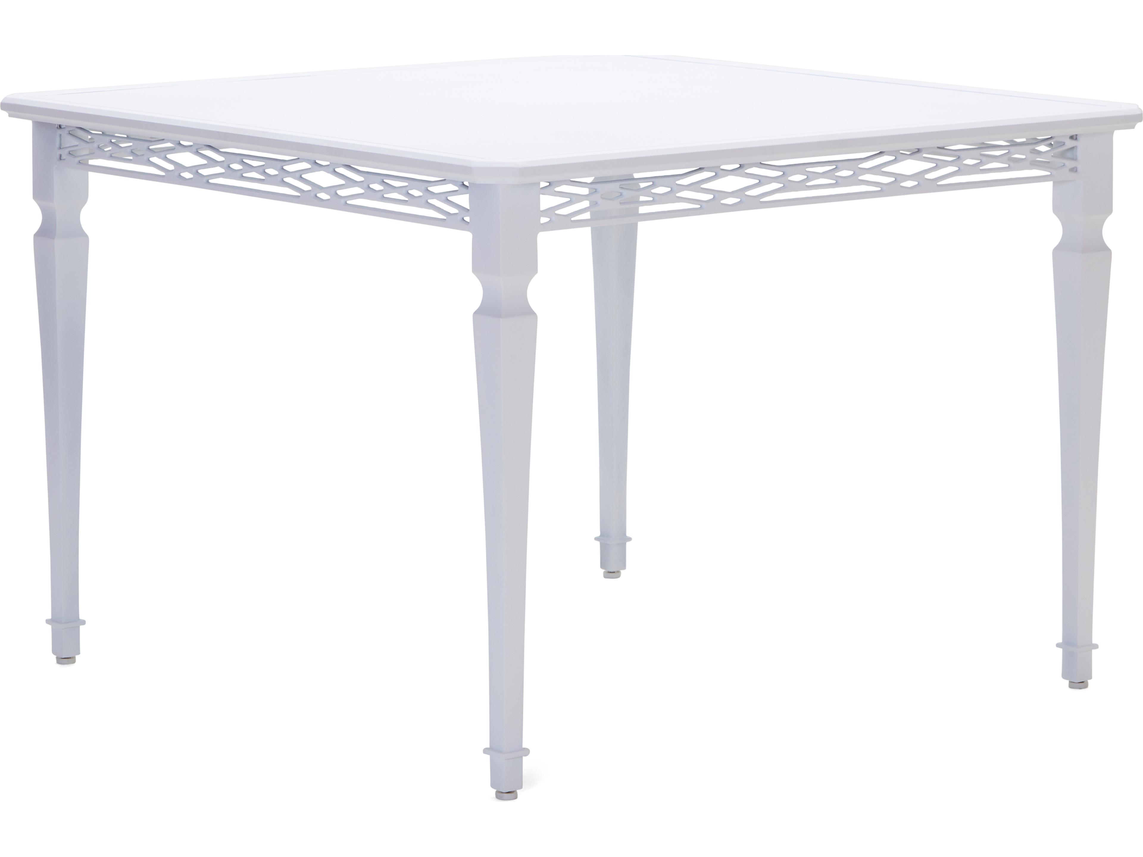Woodard Alexa Hampton Tuoro Aluminum Square Outdoor Patio Dining Table