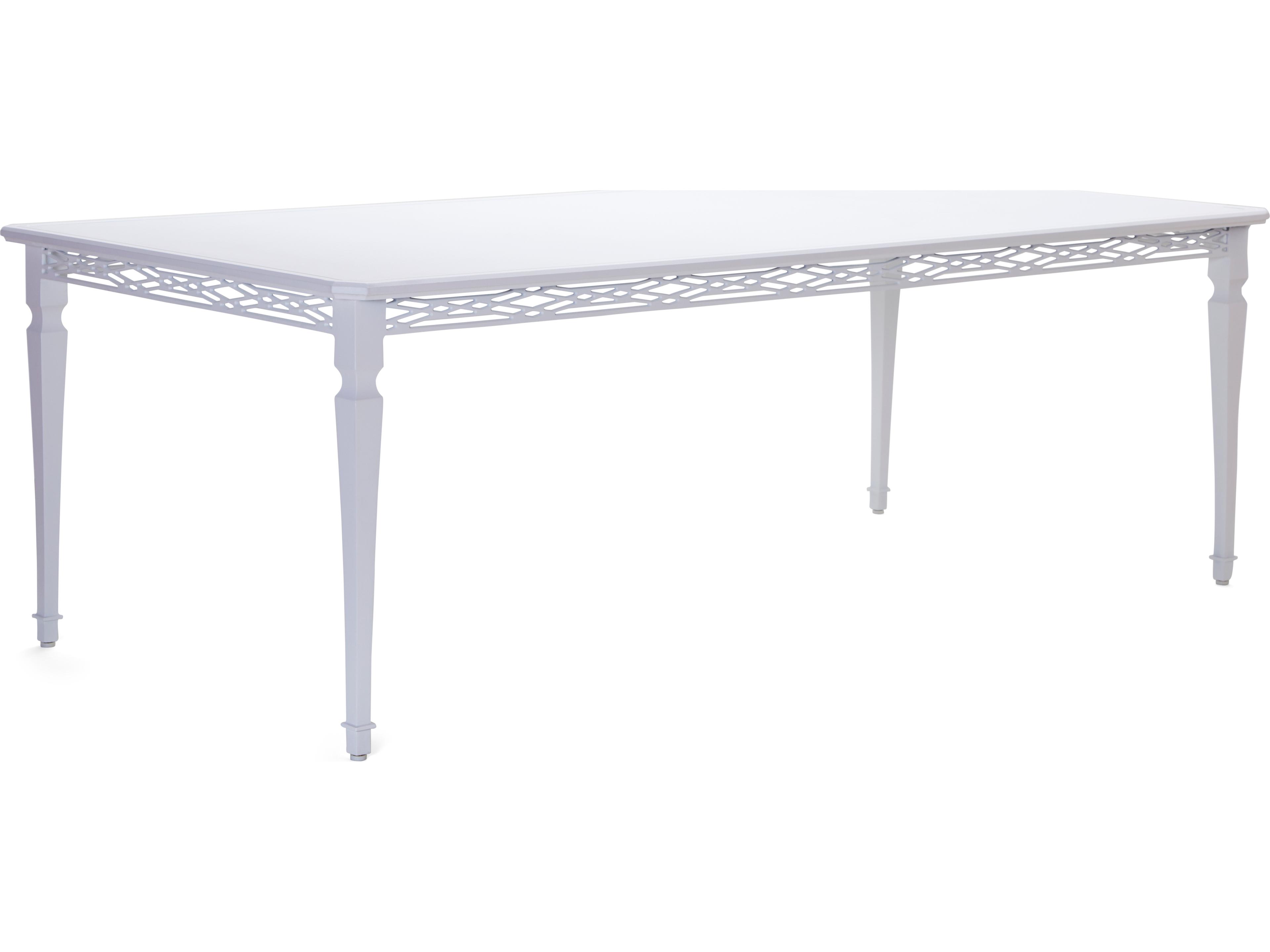 Woodard Alexa Hampton Tuoro Aluminum Rectangular Patio Dining Table