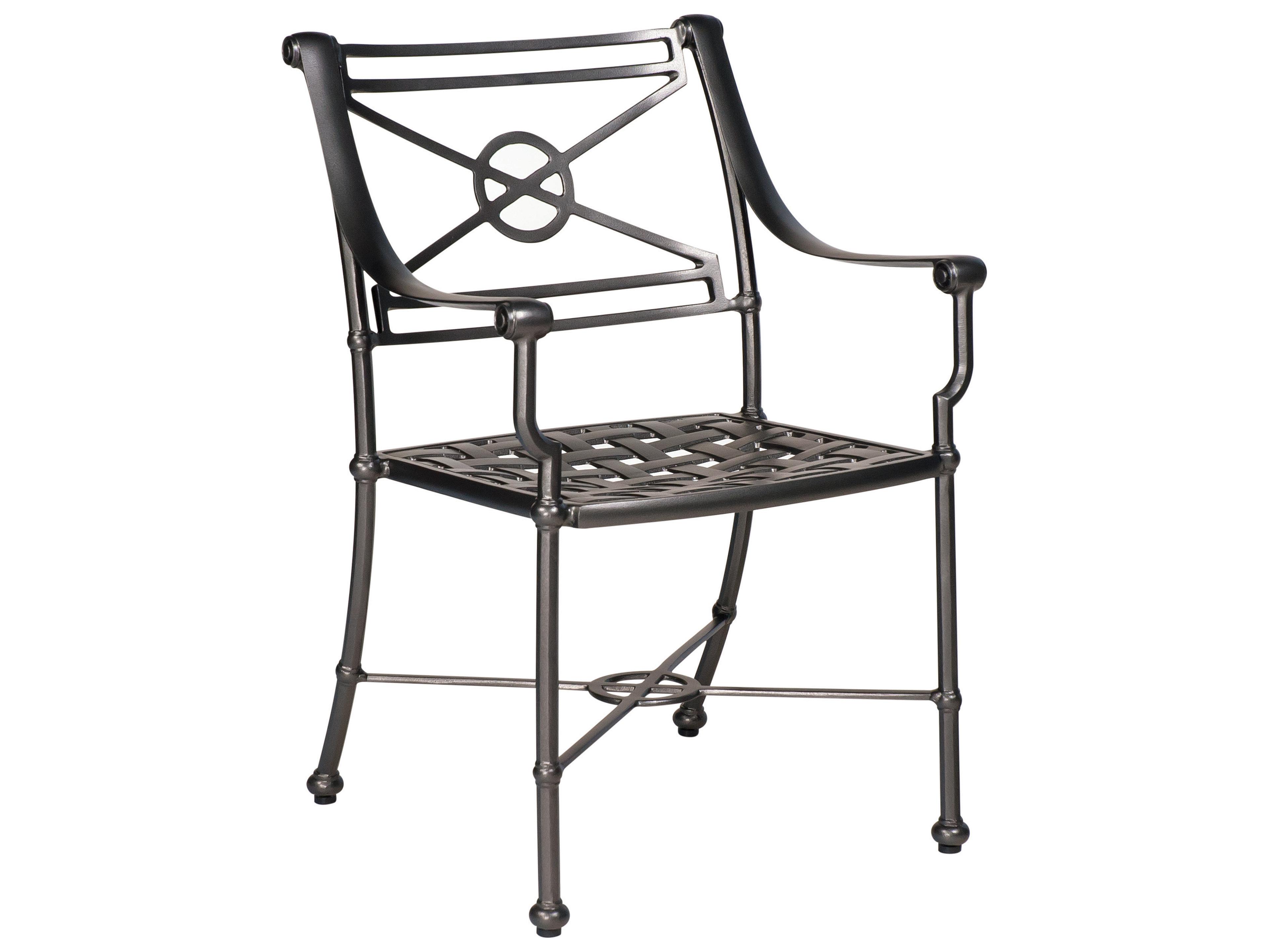 Woodard Delphi Cast Aluminum Outdoor Patio Dining Arm Chair