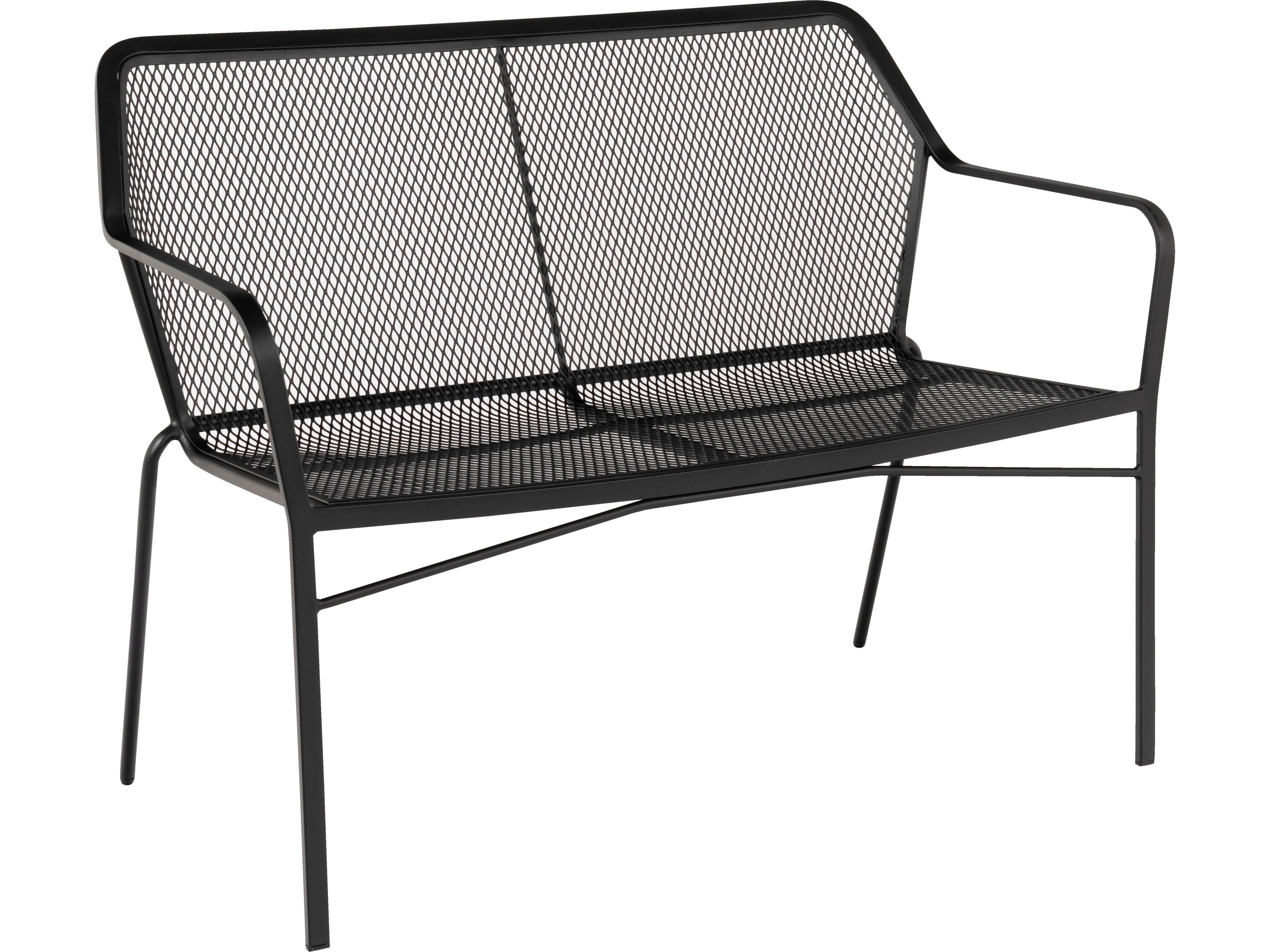 Woodard Delmar Iron Stackable Patio Bench
