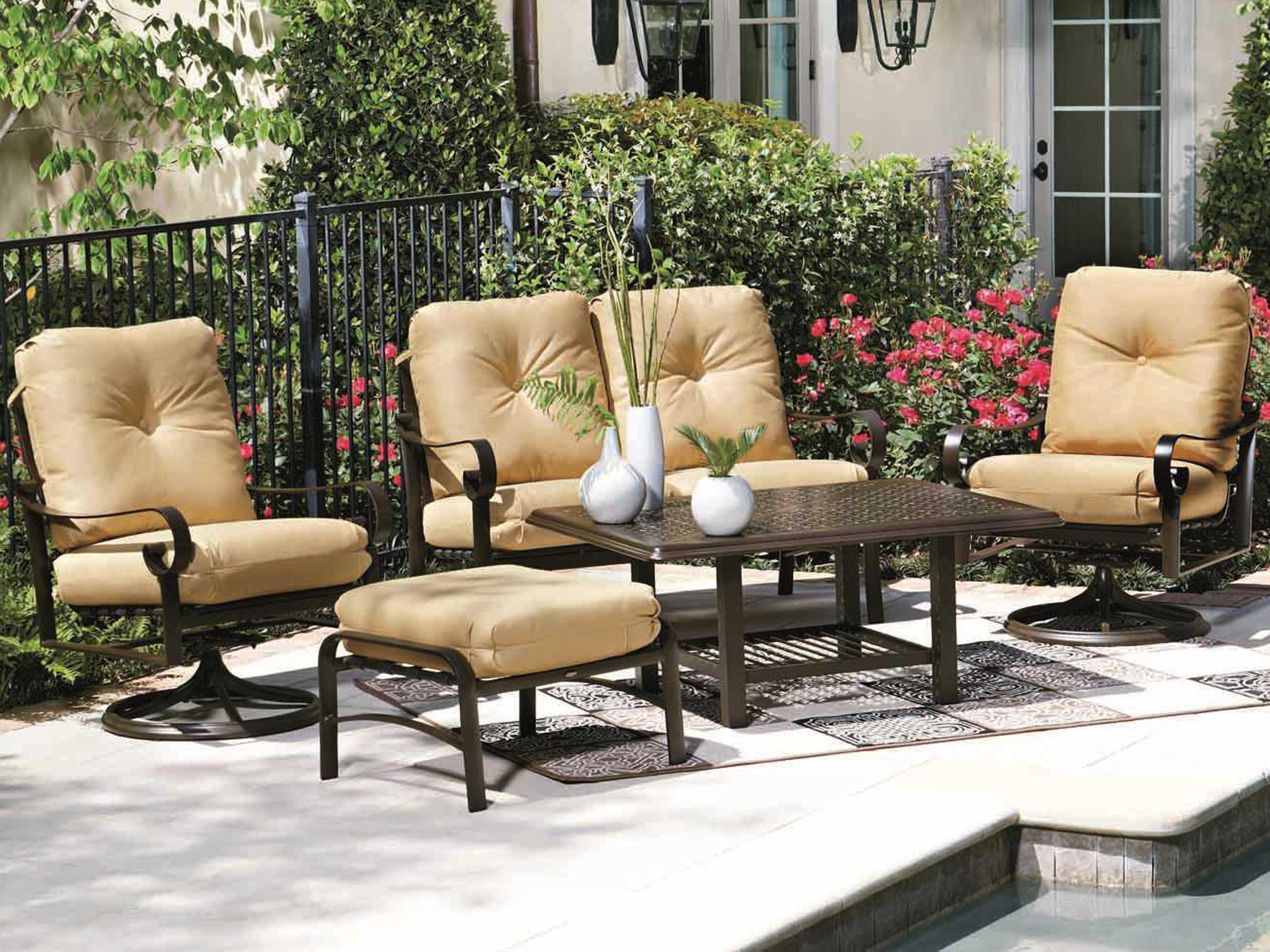 Woodard Belden Cushion Aluminum Patio Lounge Set