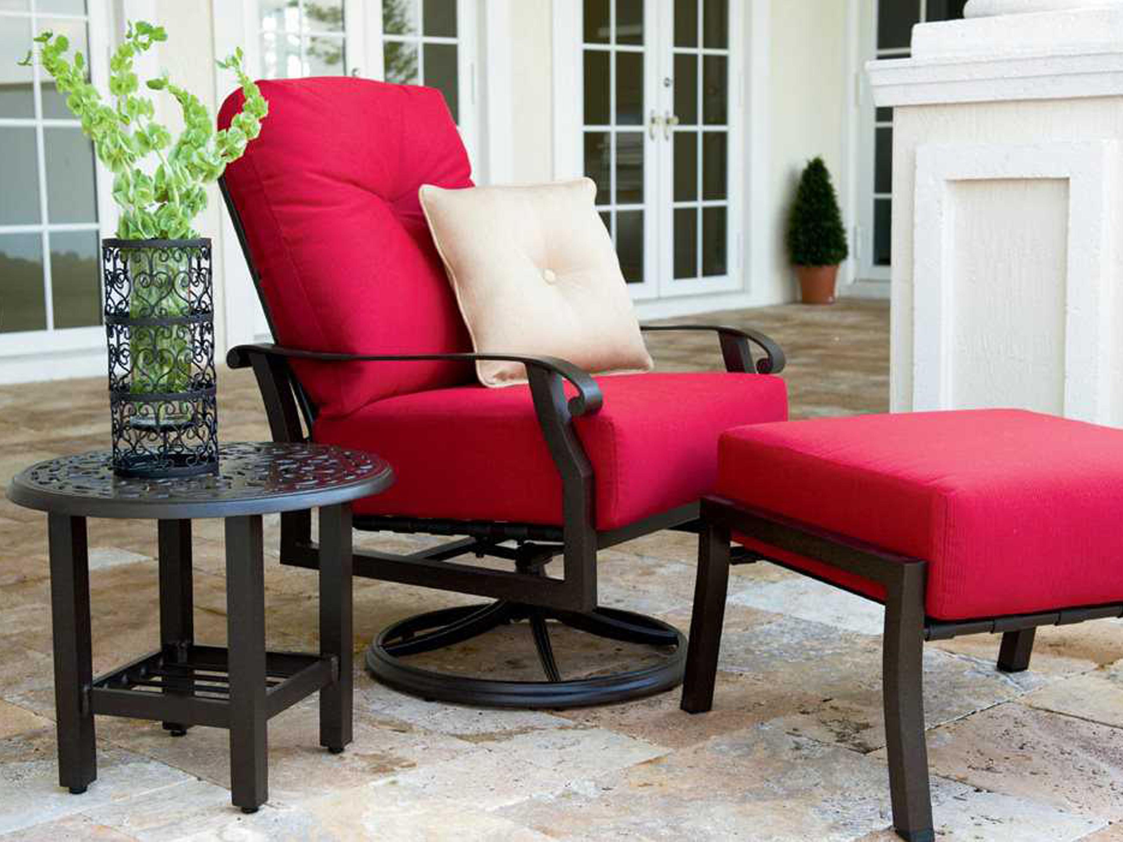 Woodard Cortland Cushion Aluminum Outdoor Patio Lounge Set