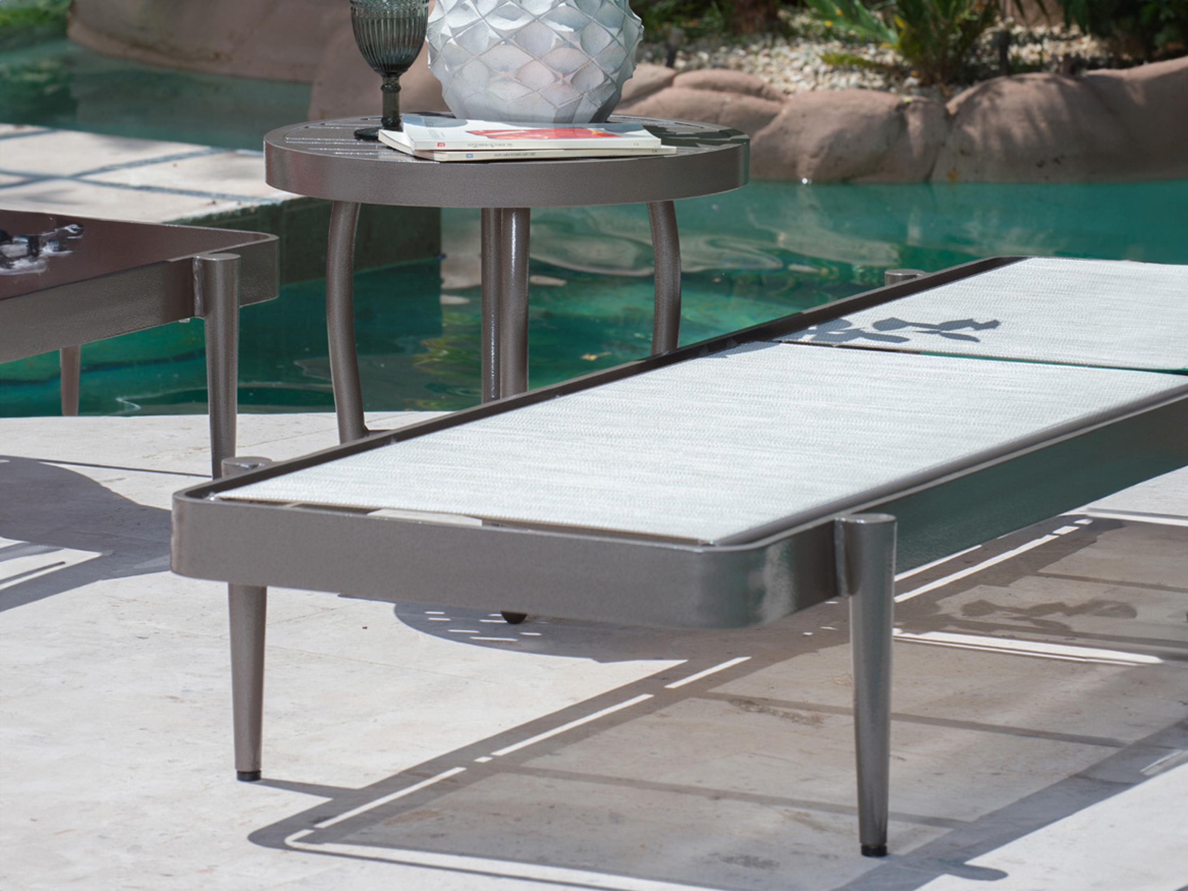 Woodard Daytona Padded Sling Aluminum Outdoor Lounge Set