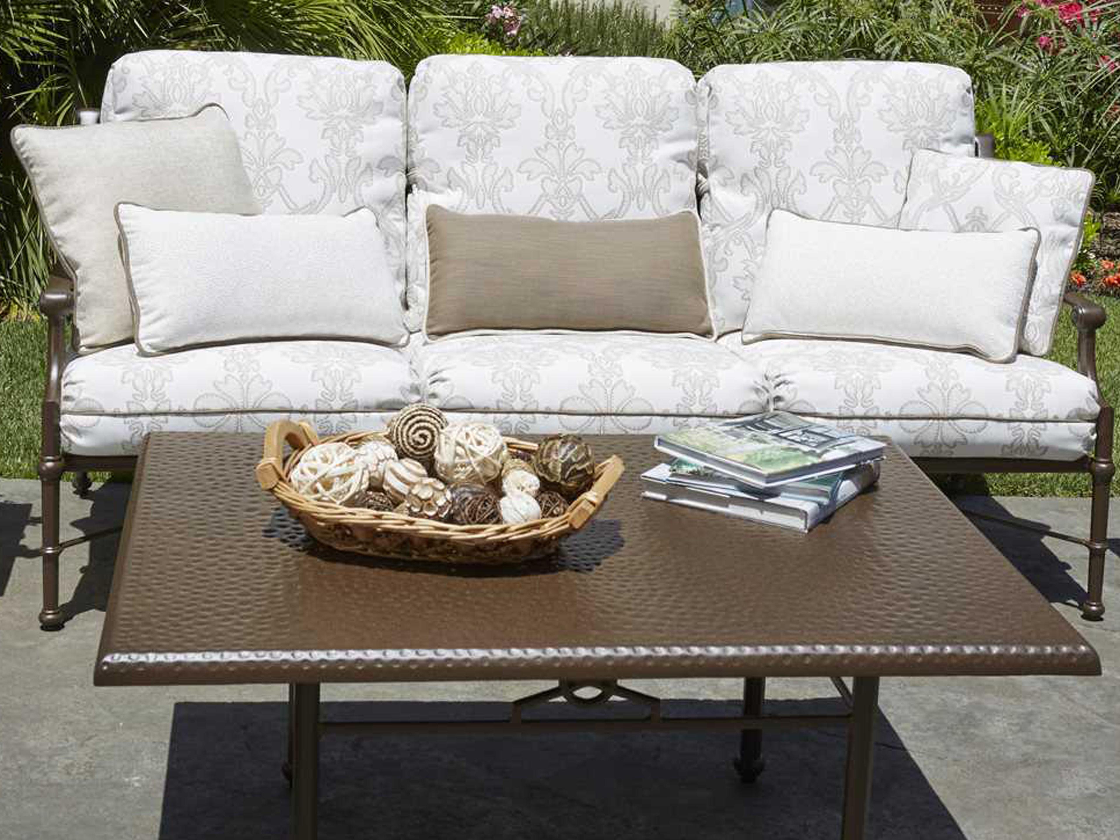 Woodard Delphi Cushion Cast Aluminum Outdoor Lounge Set