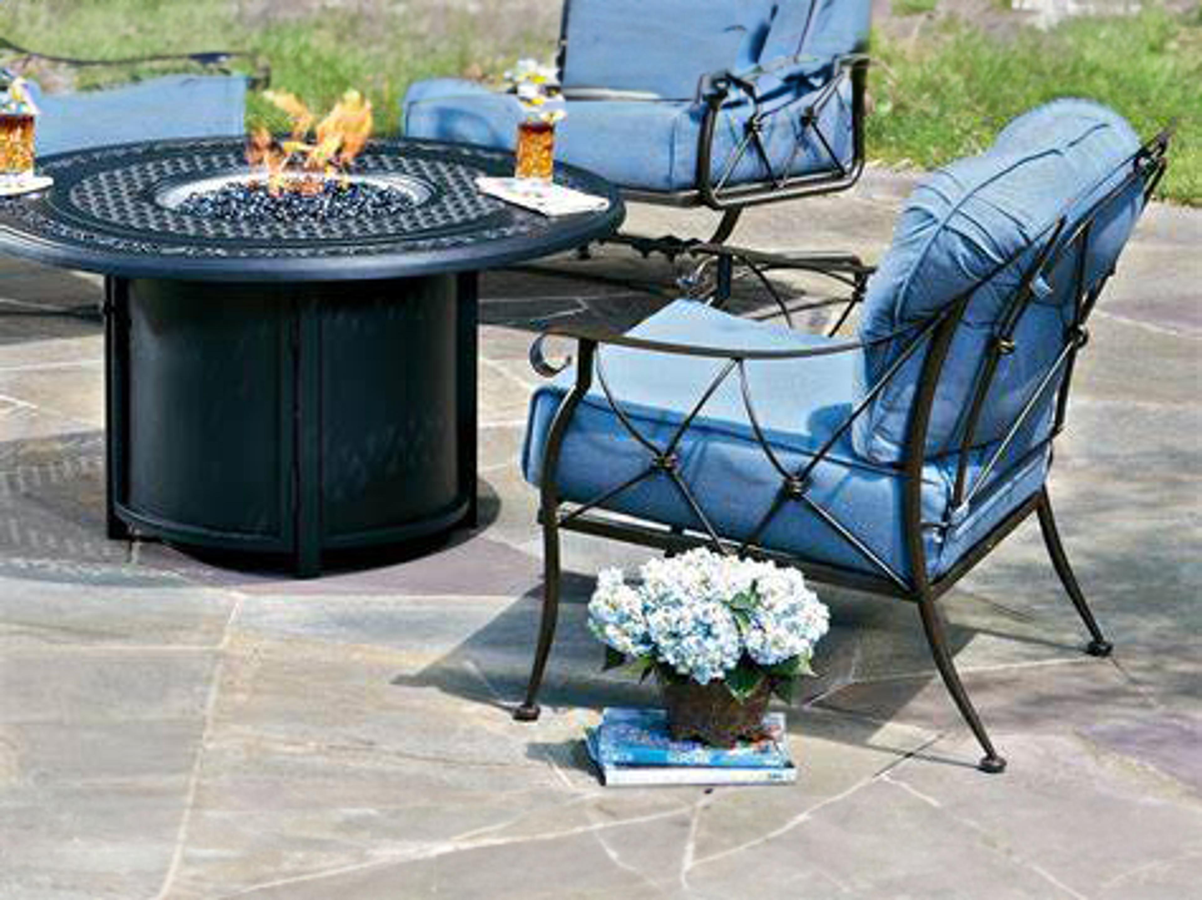 Woodard Derby Wrought Iron Patio Lounge Set
