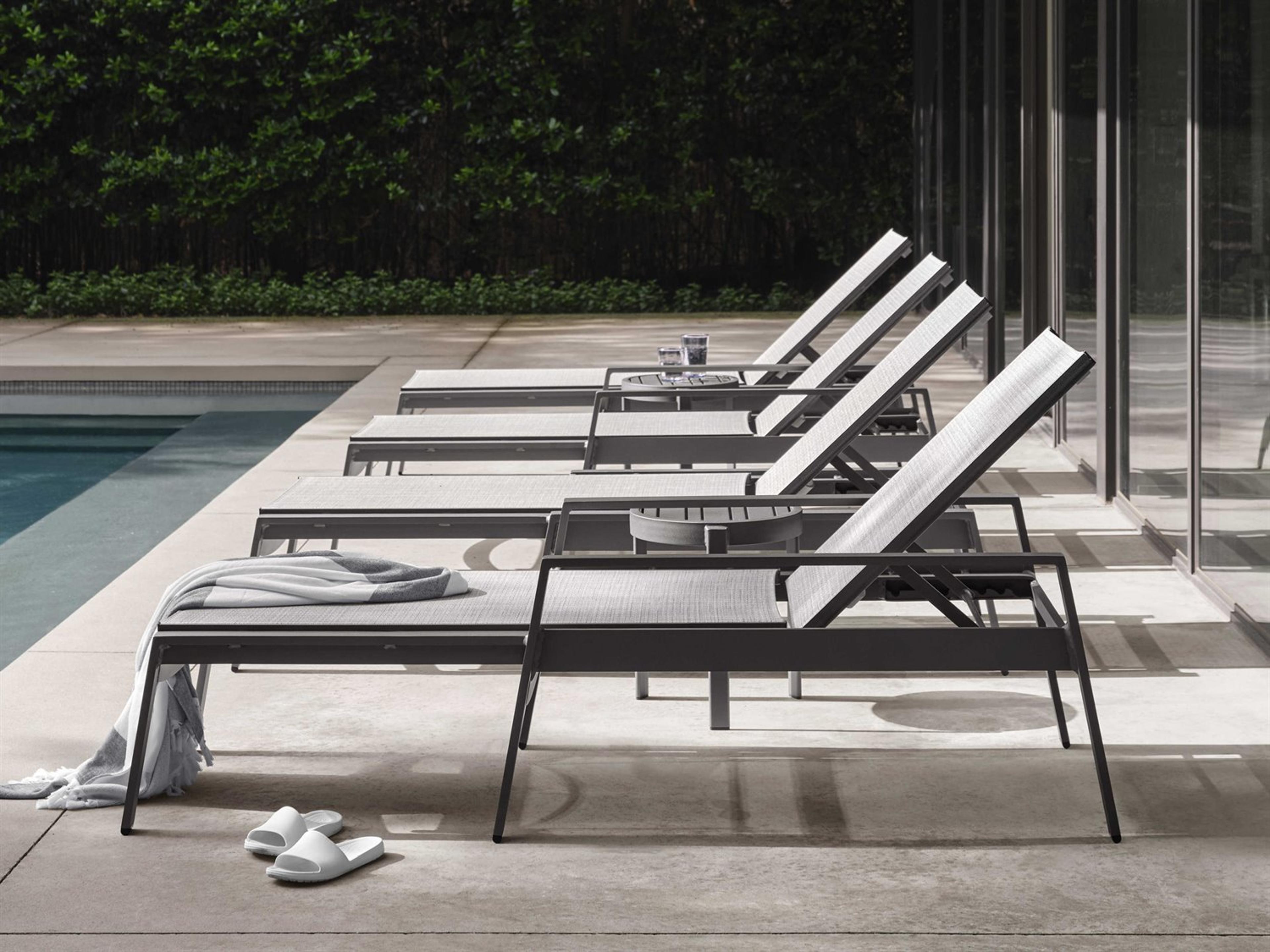 Woodard Hudson Sling Aluminum Outdoor Lounge Set