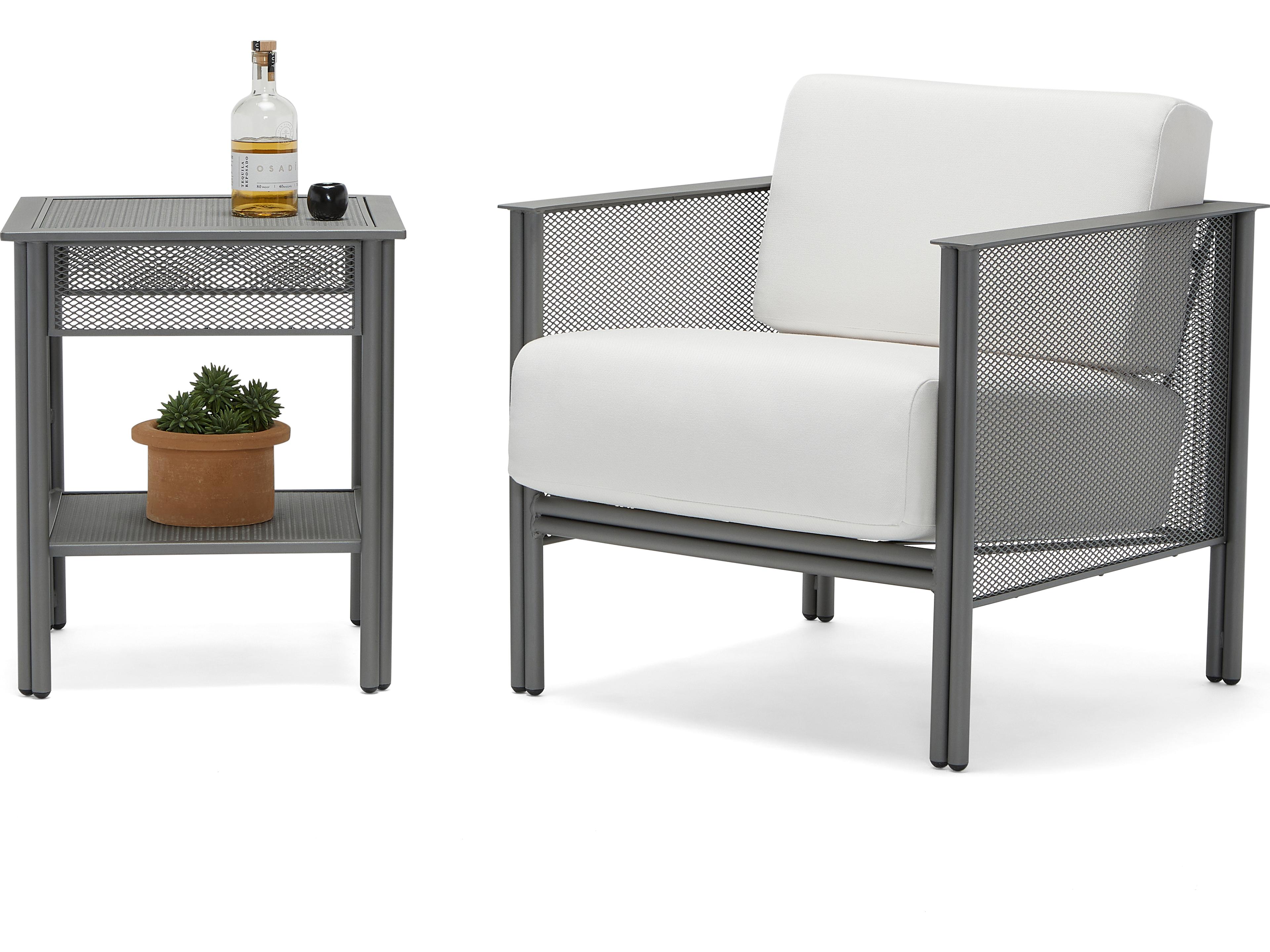 Woodard Jax Wrought Iron Cushion Lounge Set