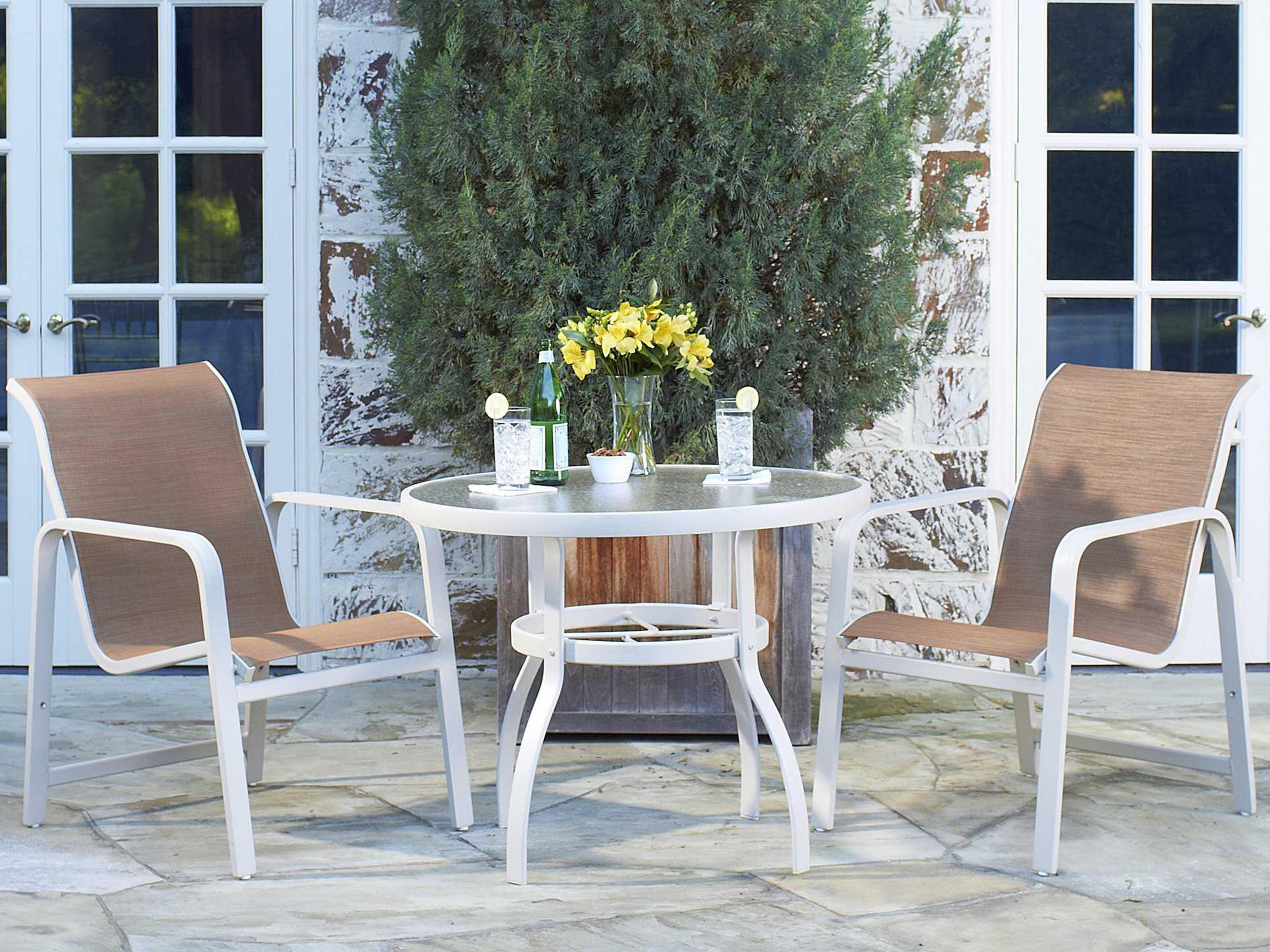 Woodard Landings Sling Aluminum Outdoor Dining Set