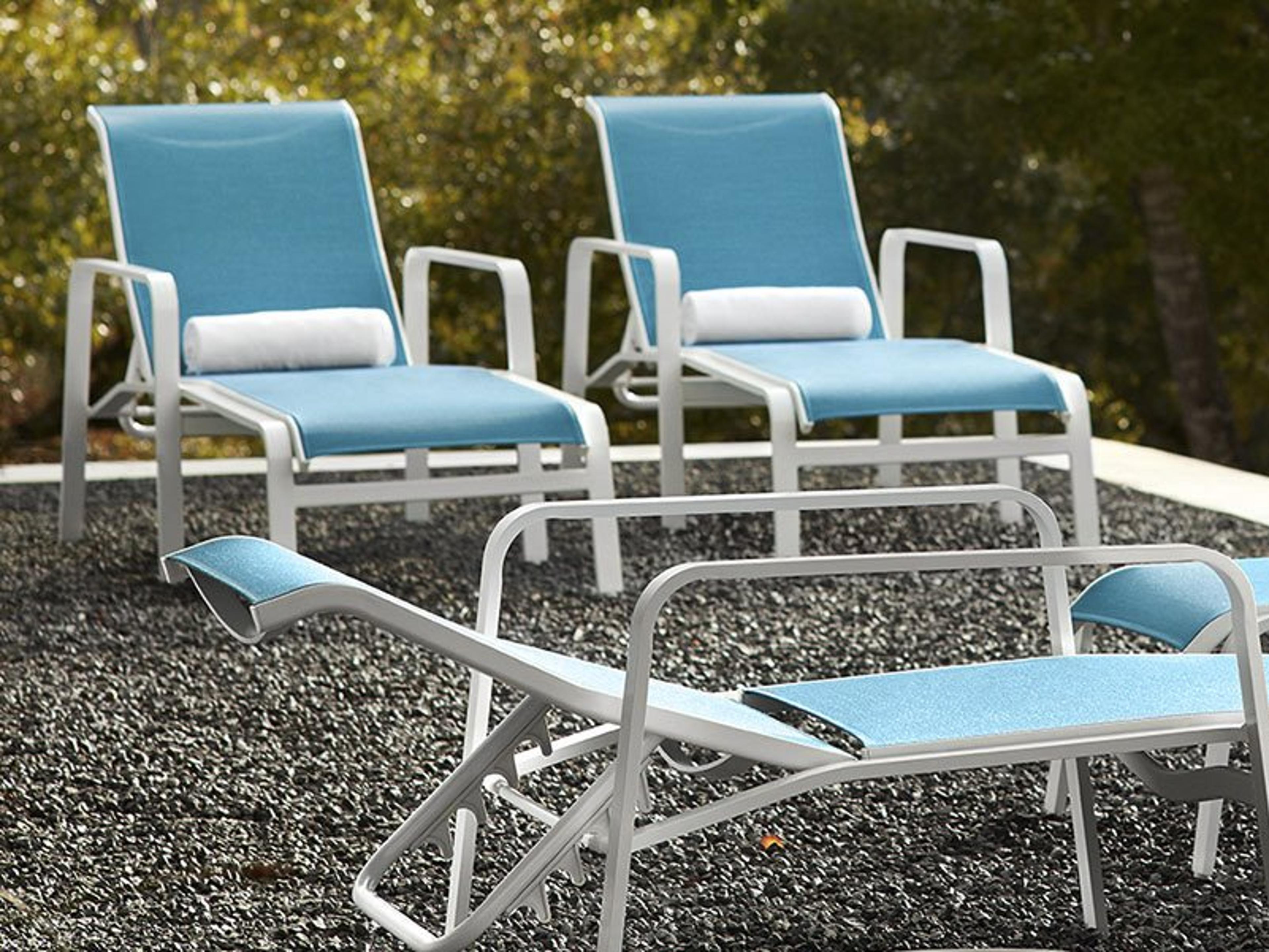 Woodard Fremont Landings Sling Aluminum Outdoor Lounge Set