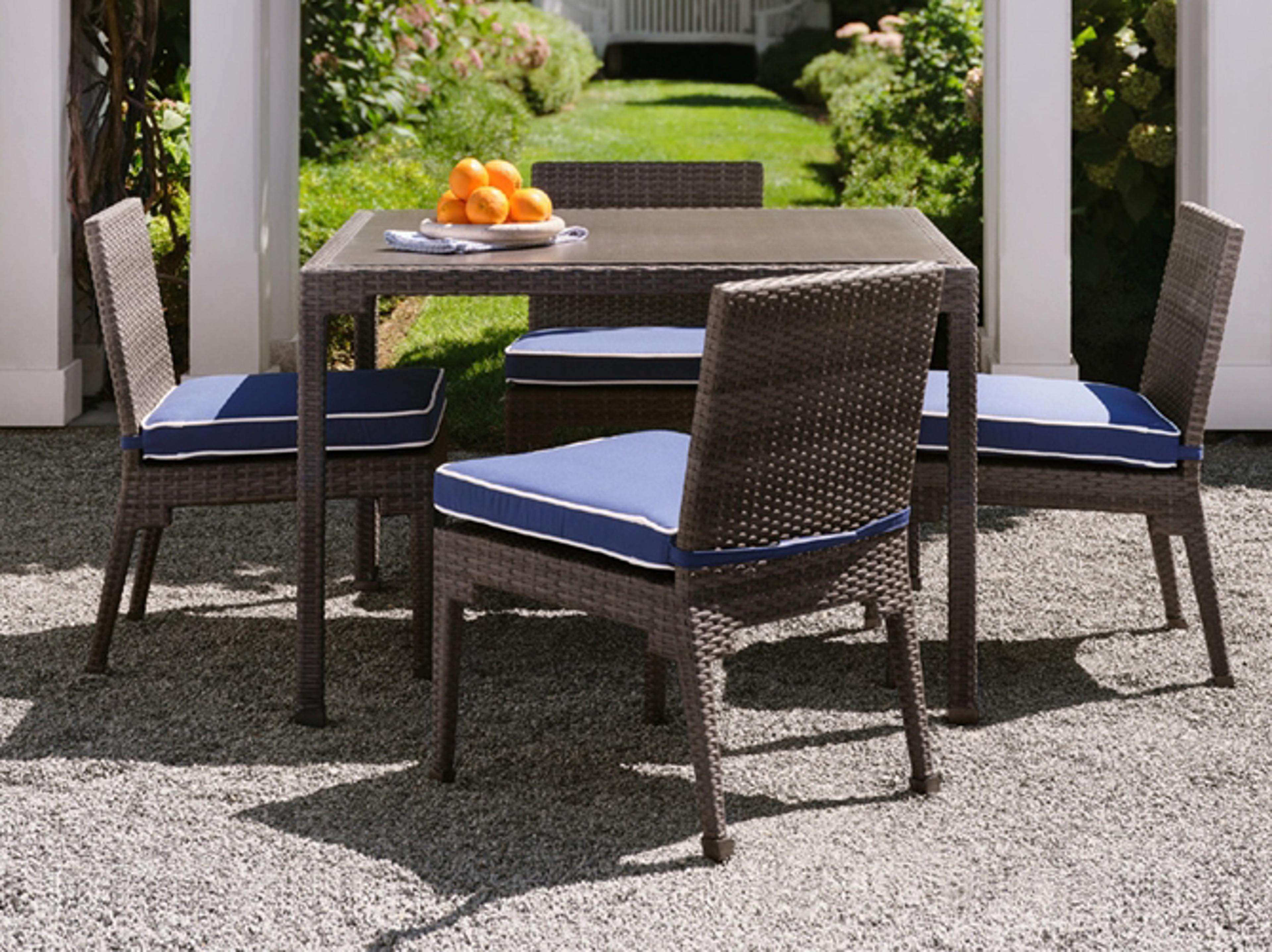 Woodard Alexa Hampton Lorenzo Wicker Patio Dining Set