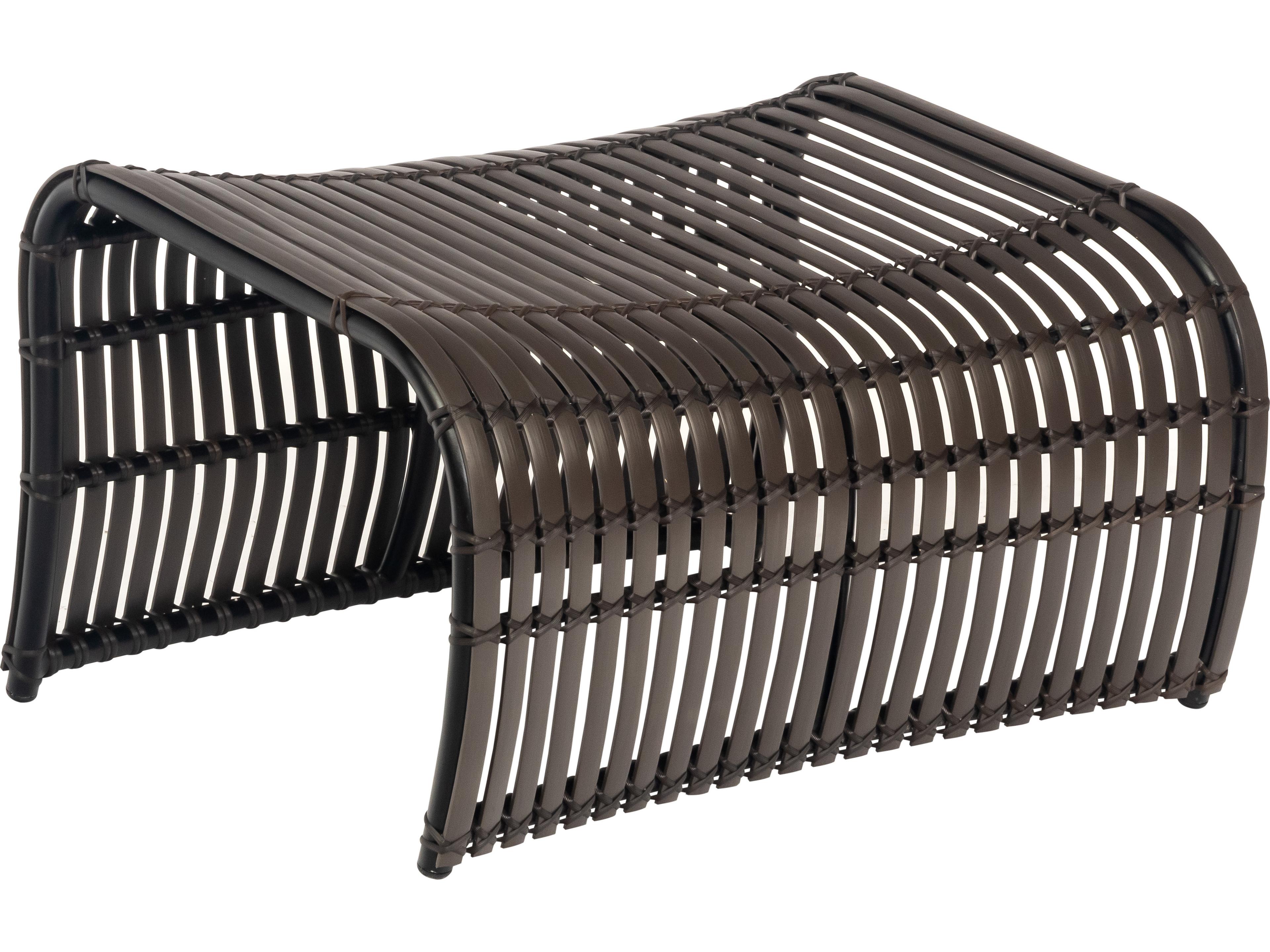 Woodard Loft Resin Cocoa Patio Ottoman