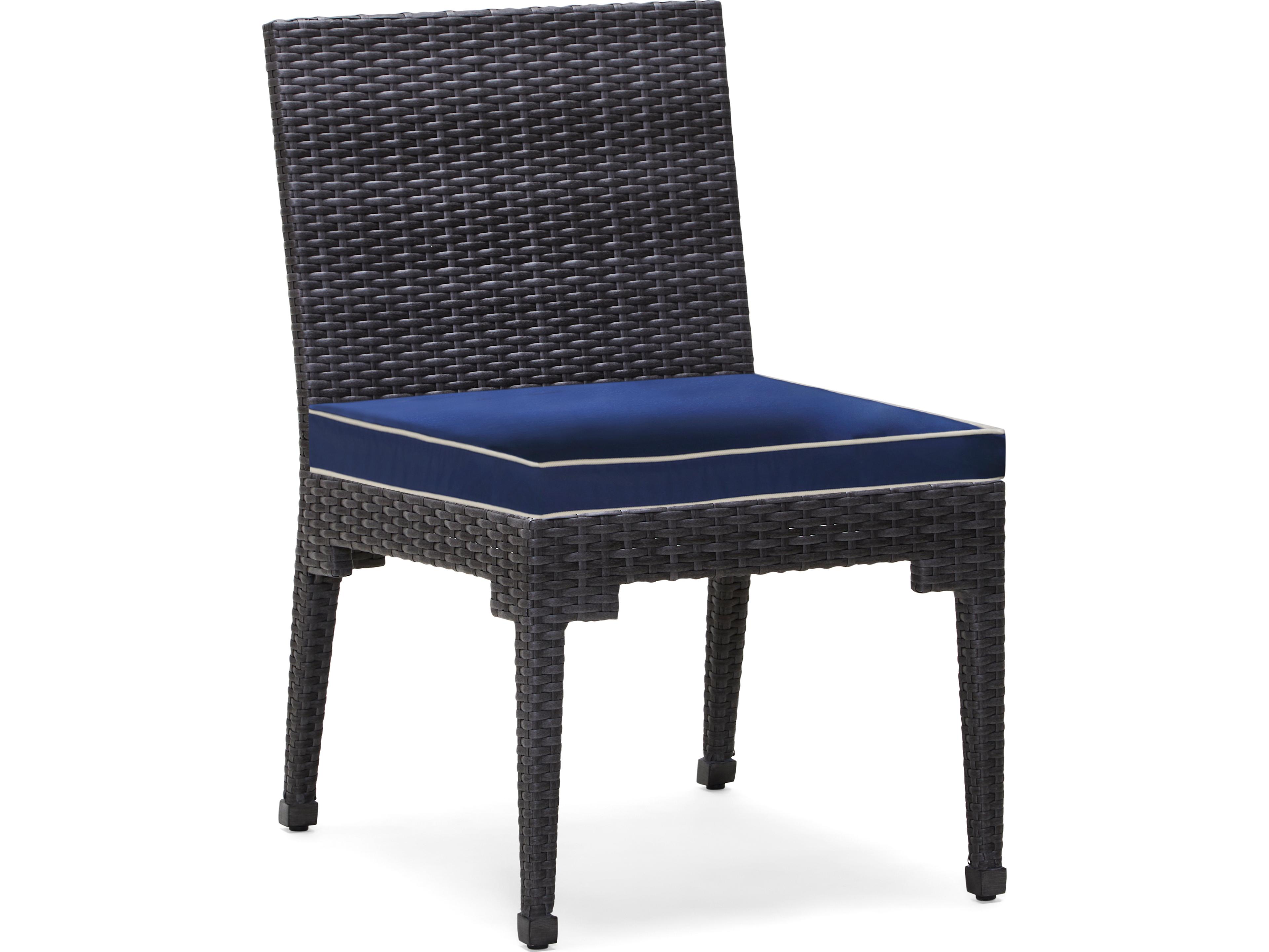 Woodard Alexa Hampton Lorenzo Wicker Outdoor Patio Dining Side Chair