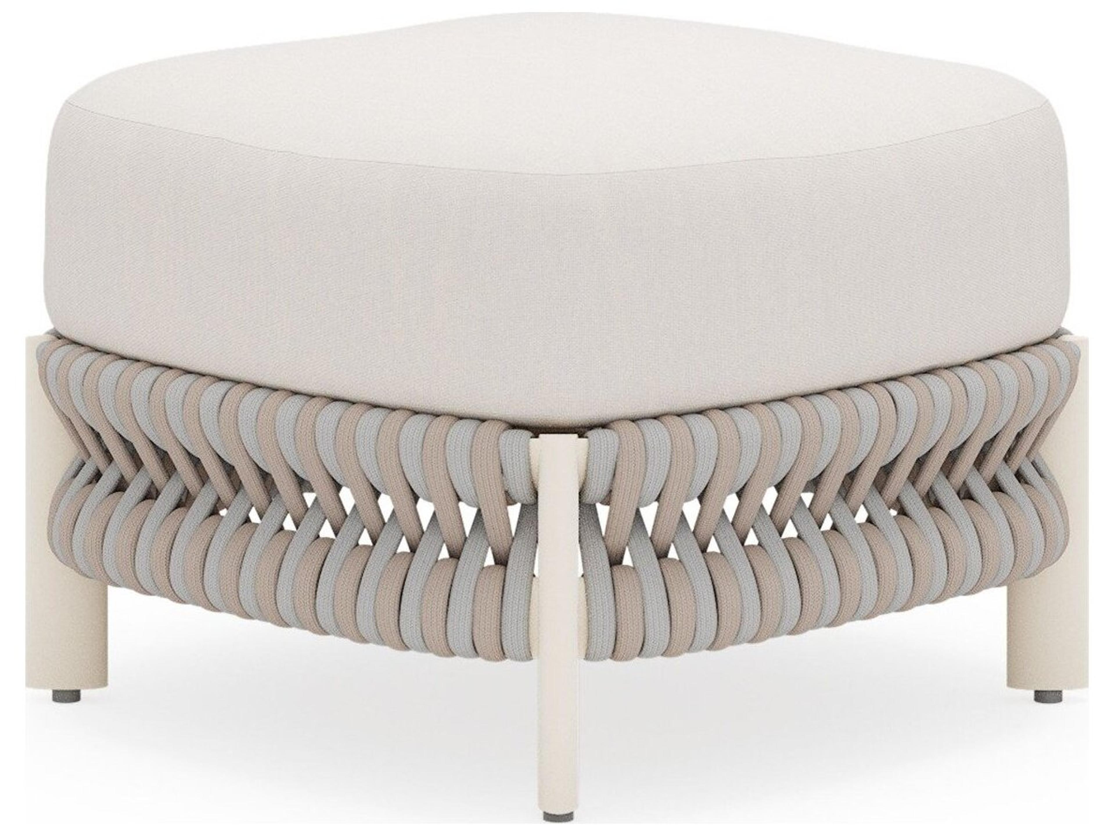 Woodard Eve Aluminum Cushion Ottoman