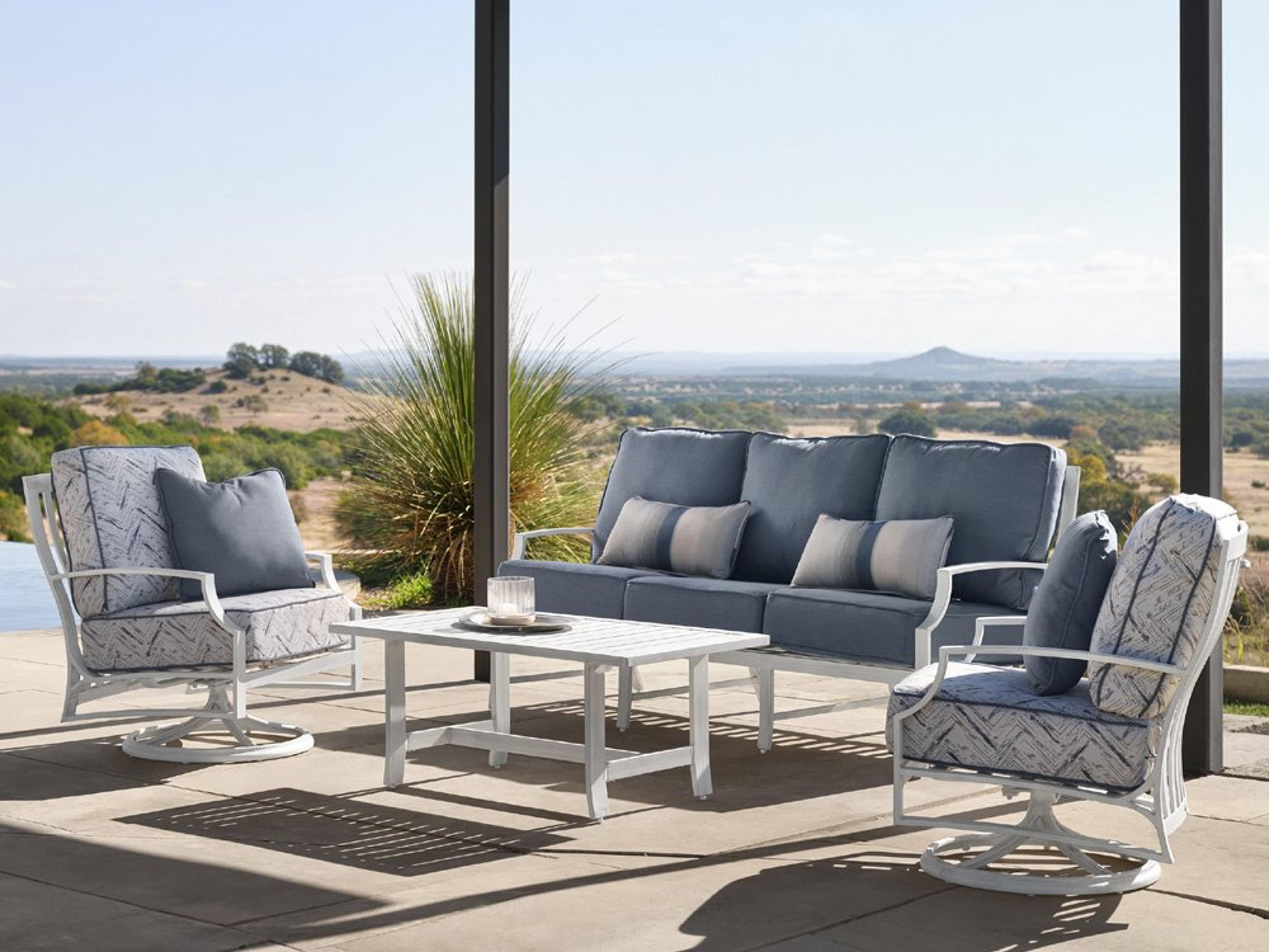 Woodard Seal Cove Aluminum Outdoor Patio Lounge Set