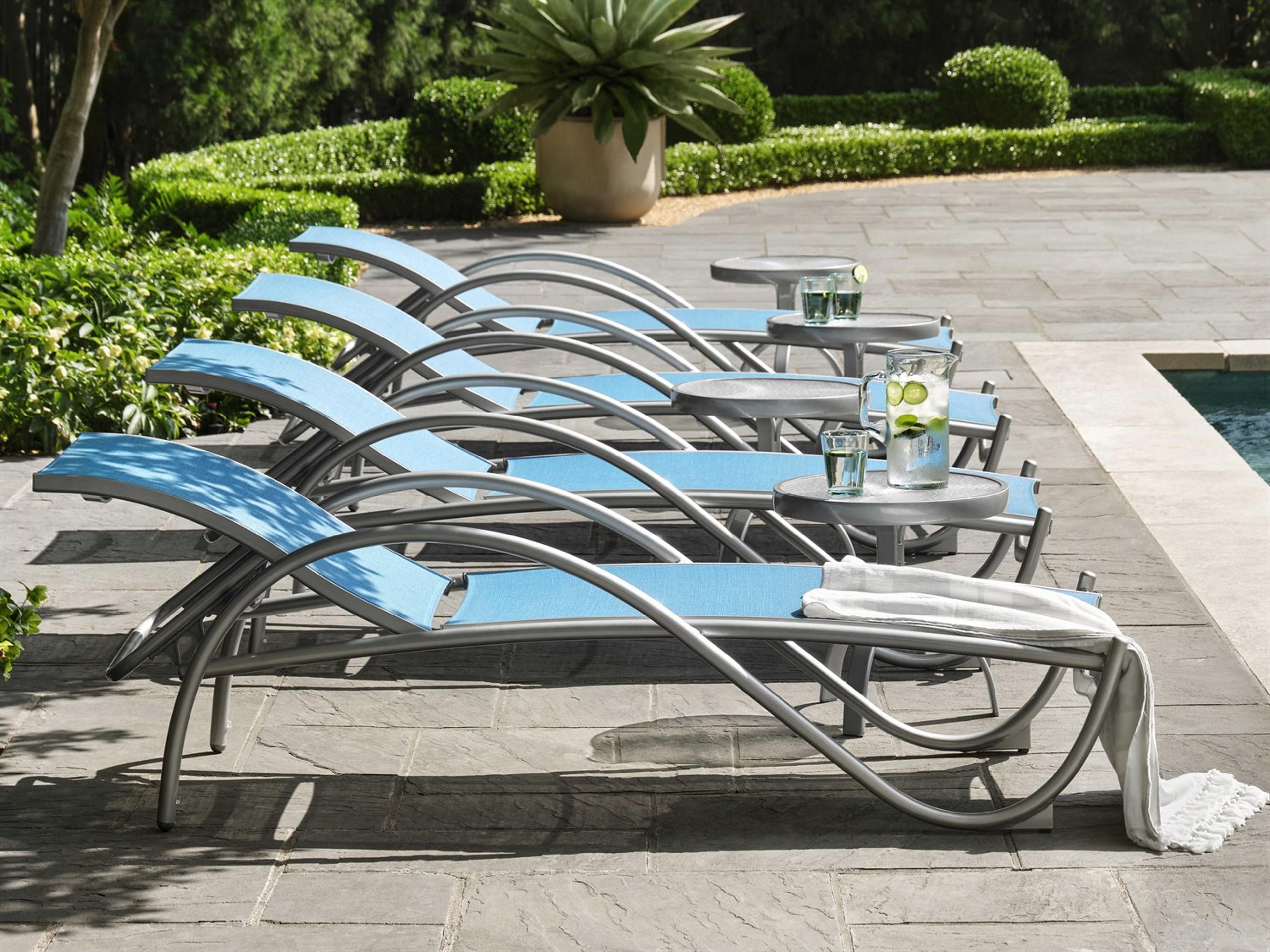 Woodard Tribeca Sling Aluminum Outdoor Patio Lounge Set