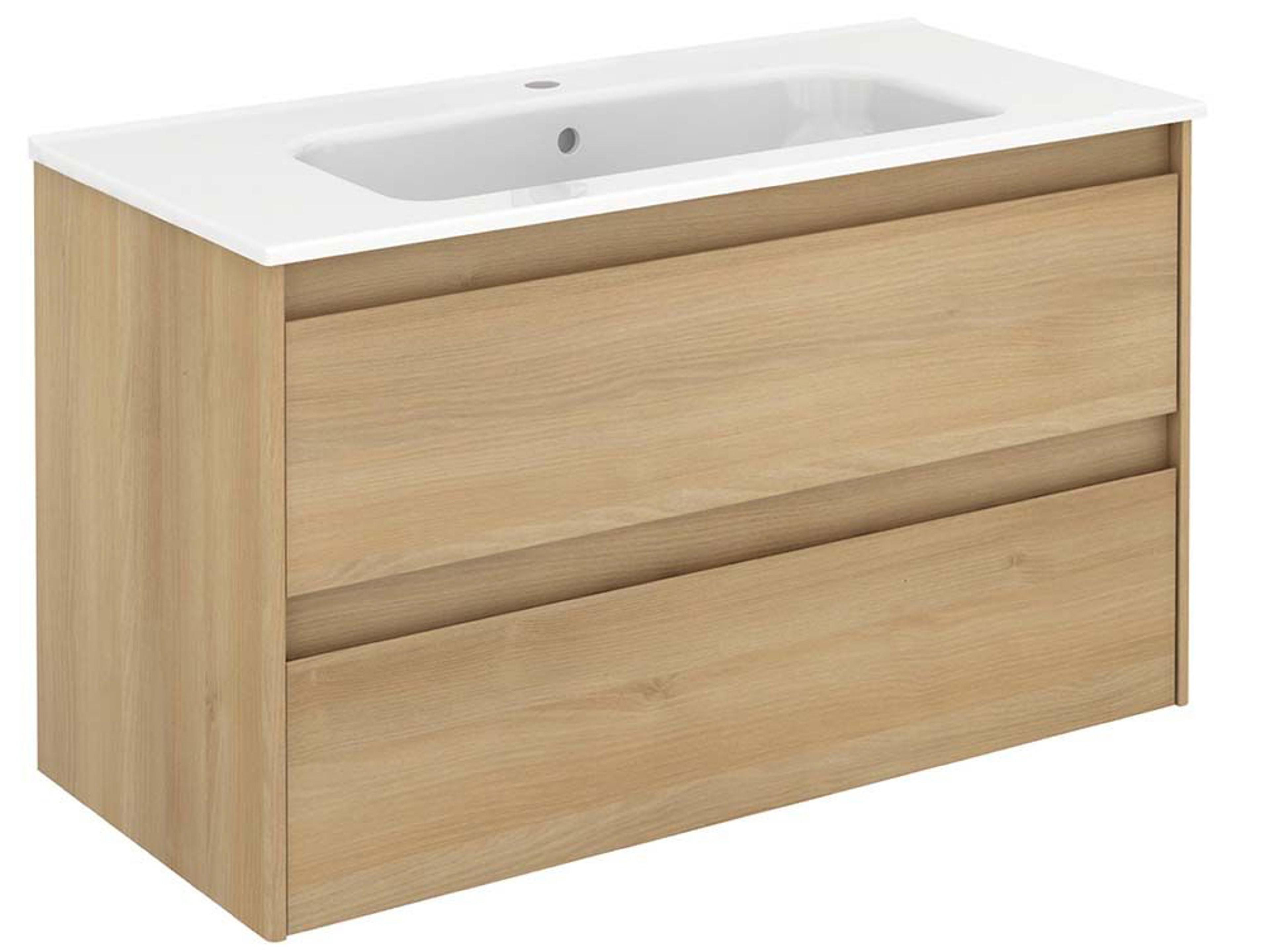 WS Bath Collections Ambra Nordic Oak Vanity