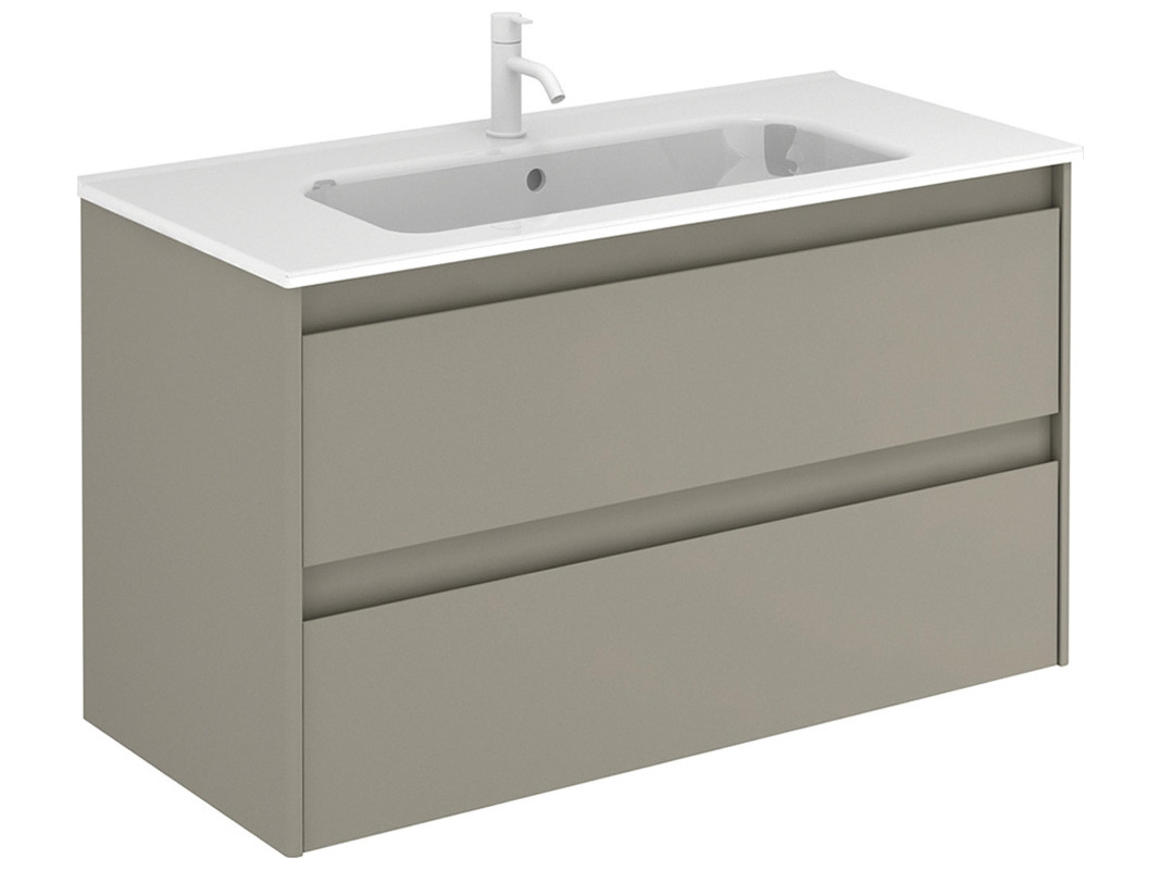 WS Bath Collections Ambra Matte Sand Vanity
