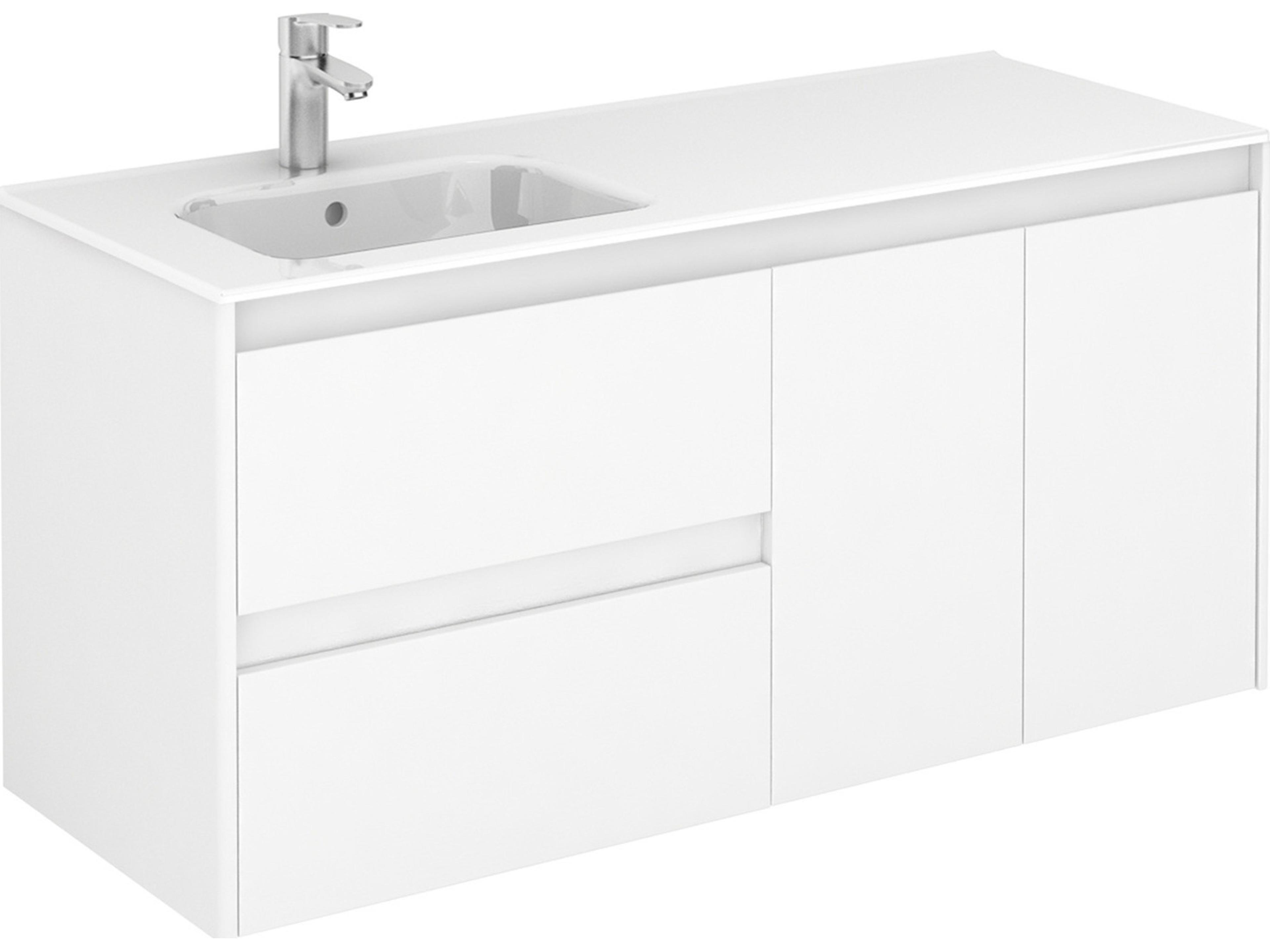 WS Bath Collections Ambra Glossy White Vanity