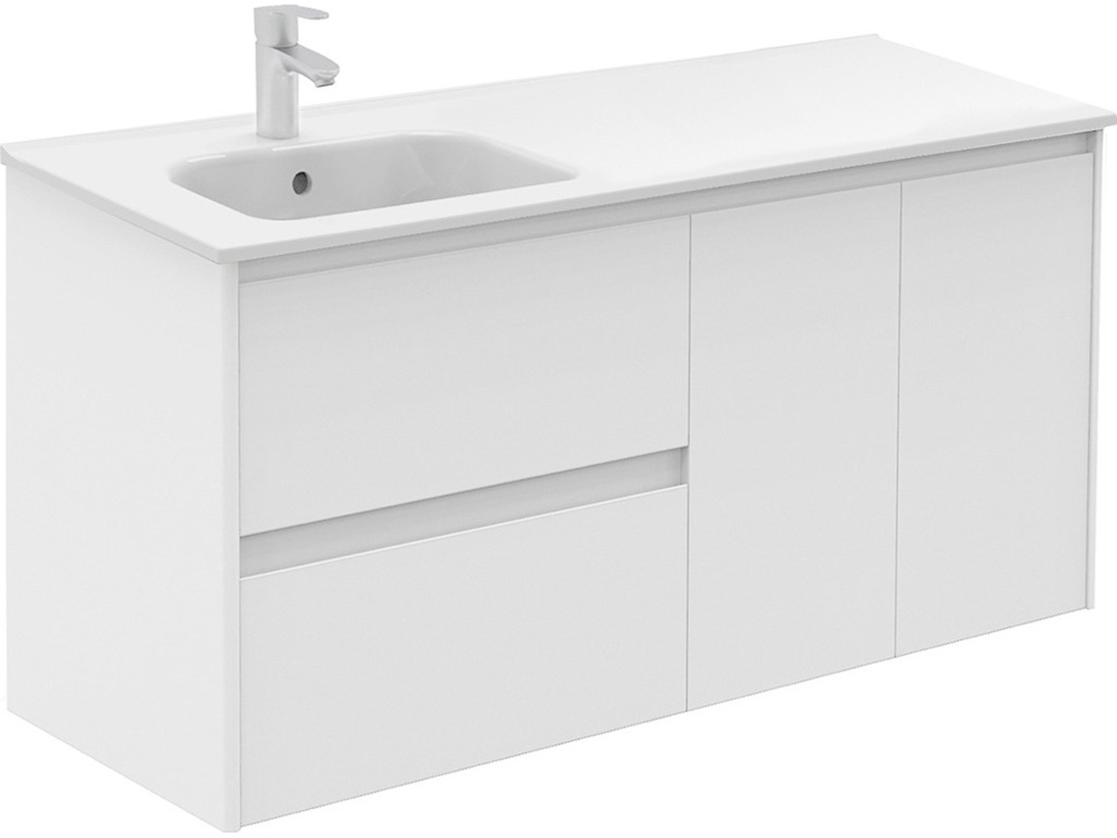 WS Bath Collections Ambra Matte White Vanity