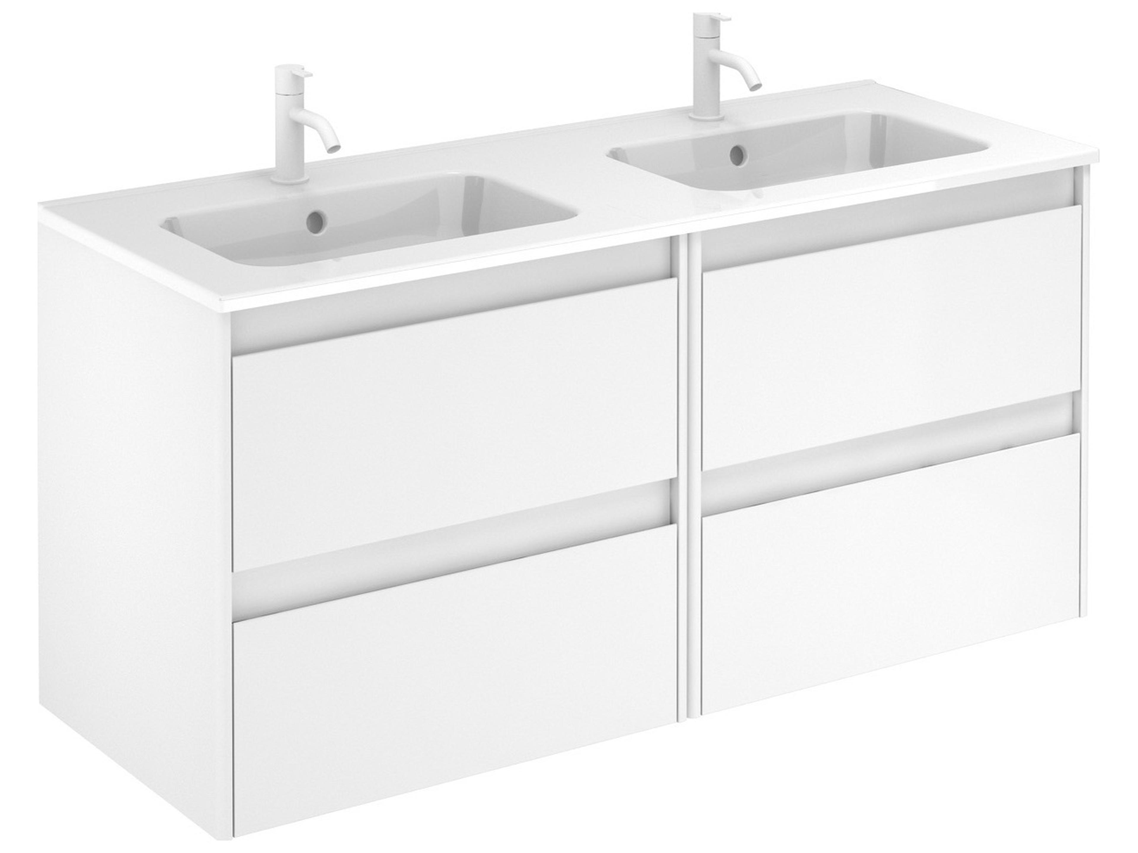 WS Bath Collections Ambra Matte White Vanity