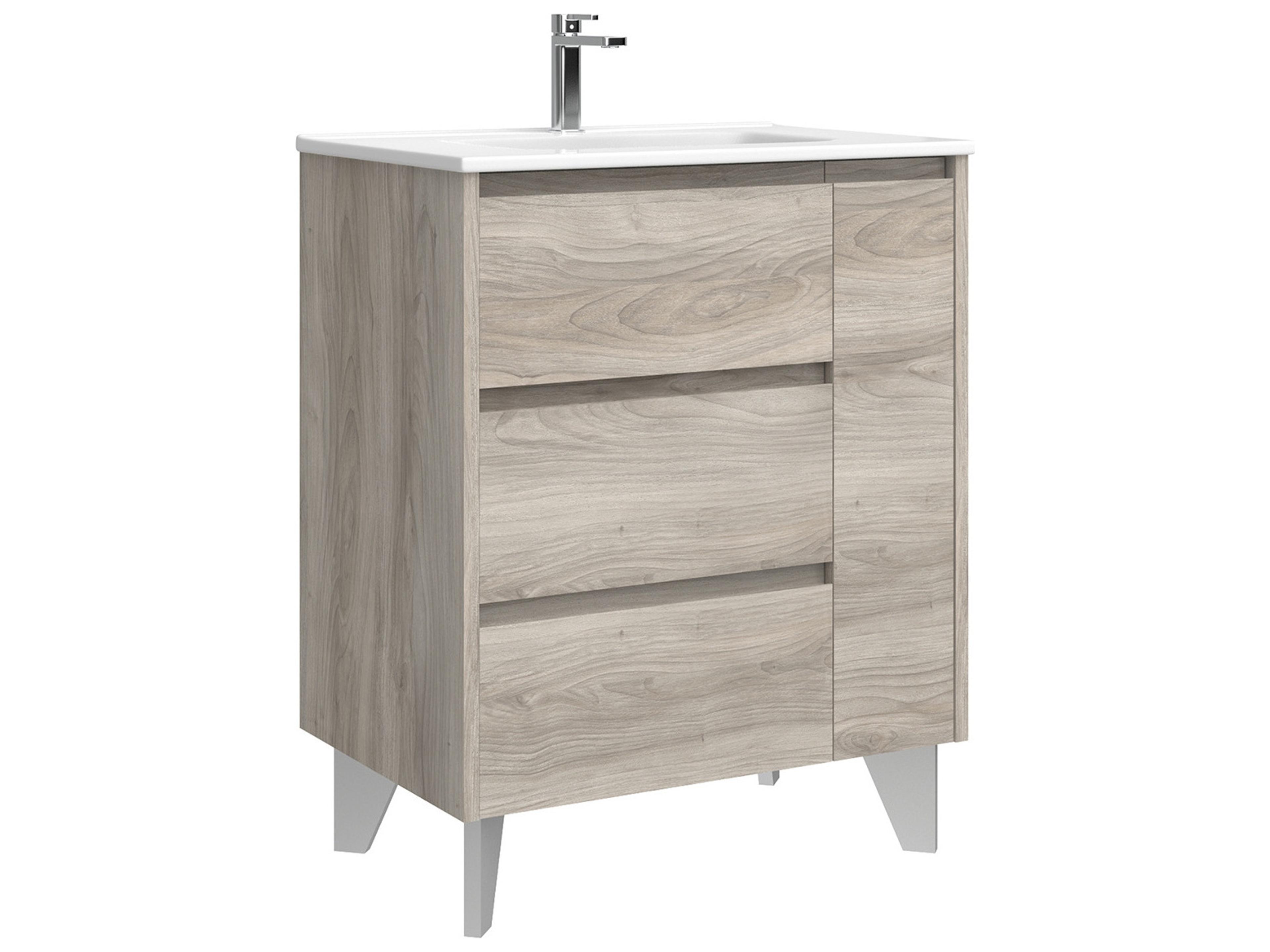 WS Bath Collections Lila Grey Pine Vanity