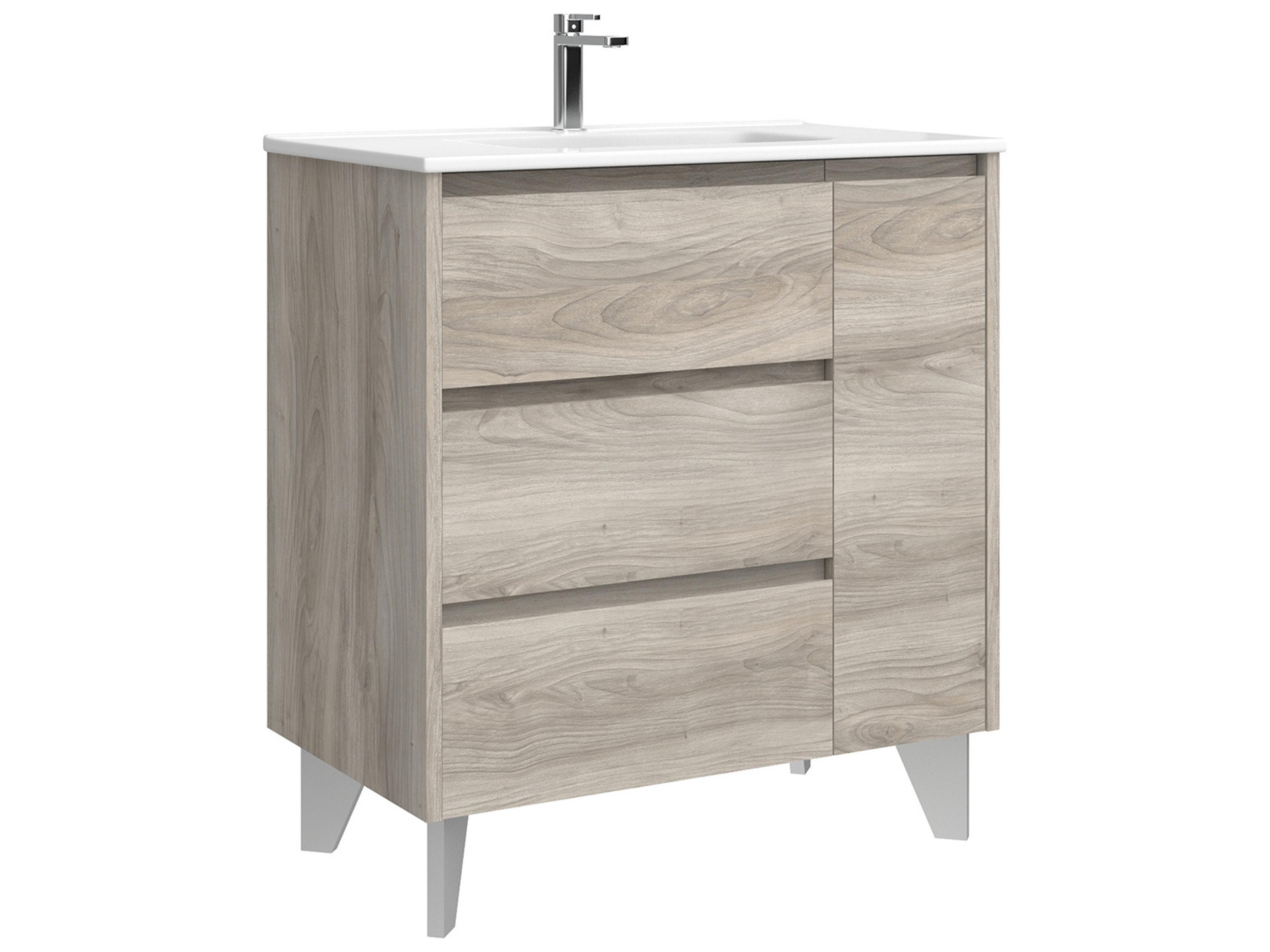 WS Bath Collections Lila Grey Pine Vanity