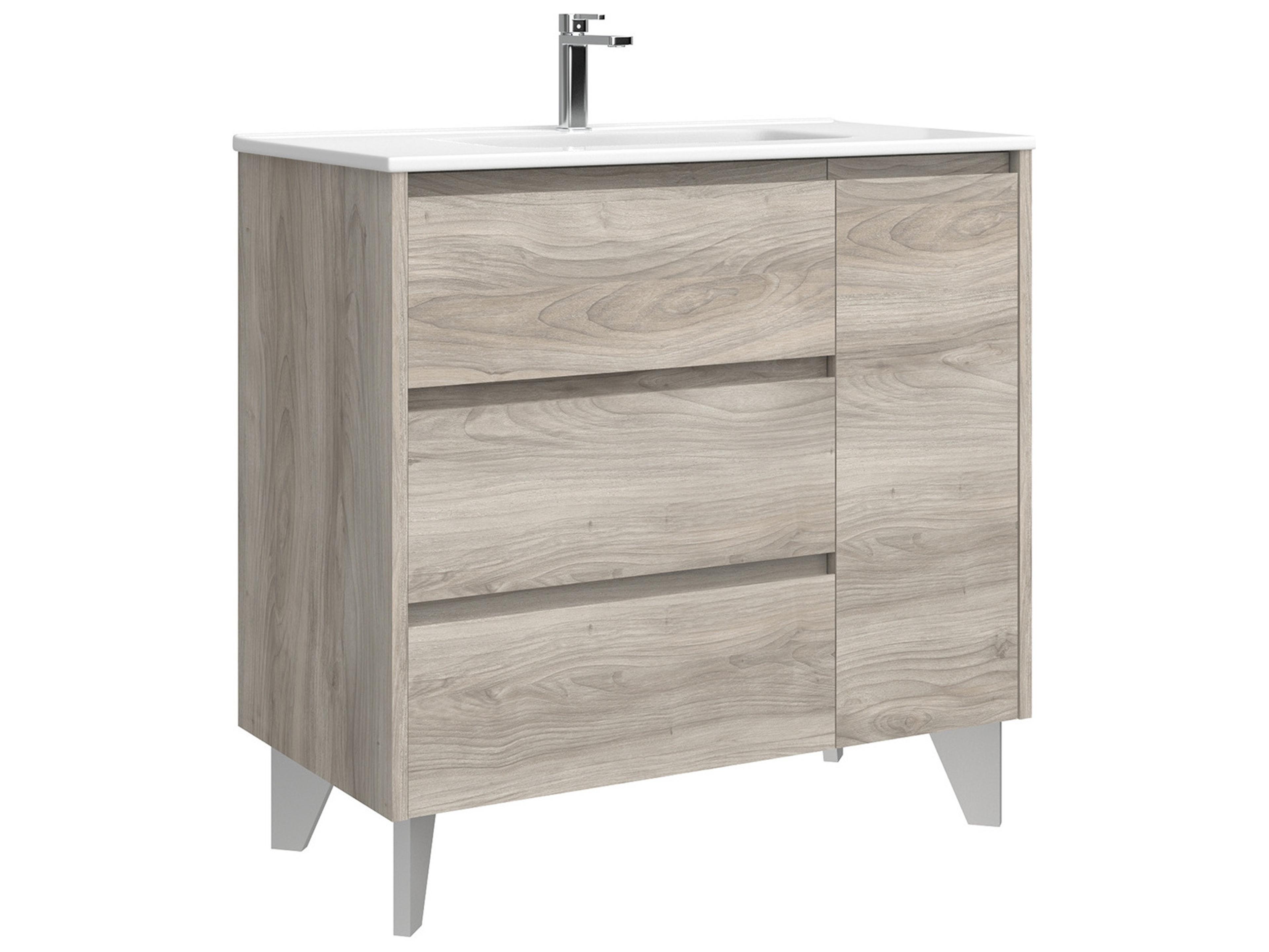 WS Bath Collections Lila Grey Pine Vanity
