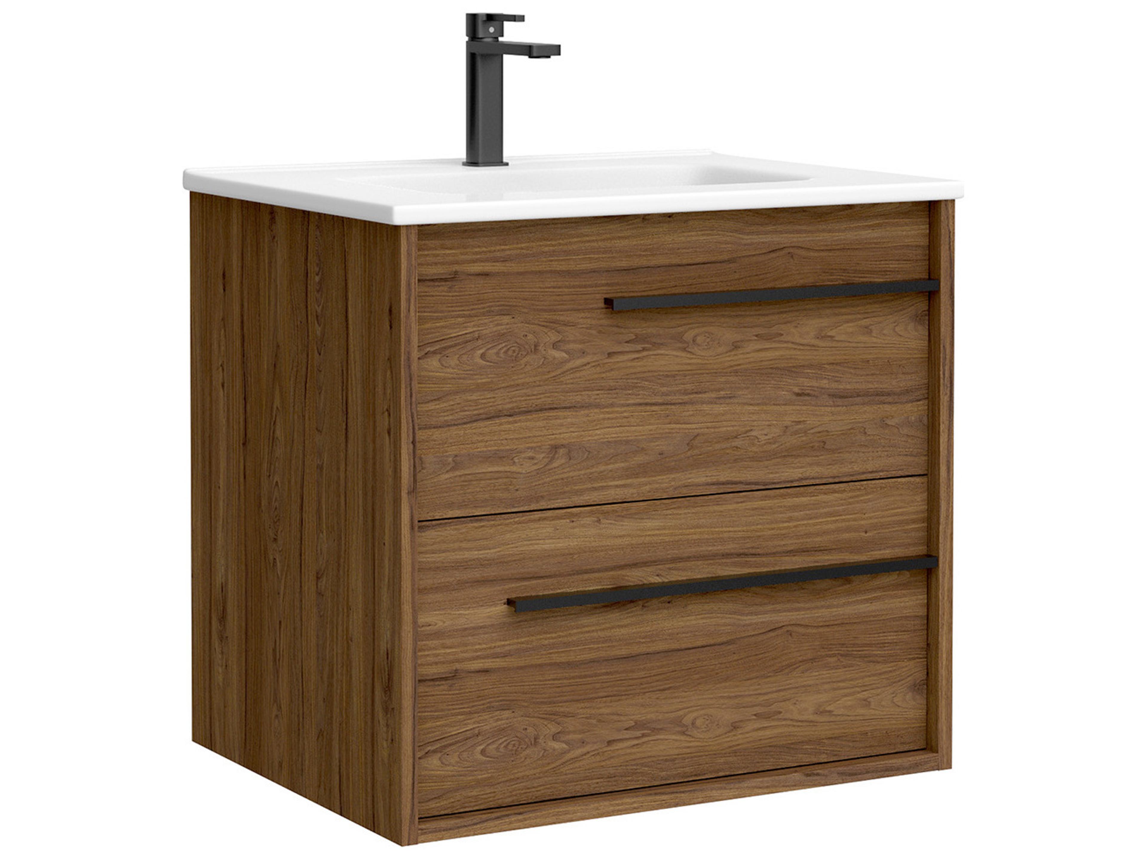 WS Bath Collections Lotus Walnut Vanity