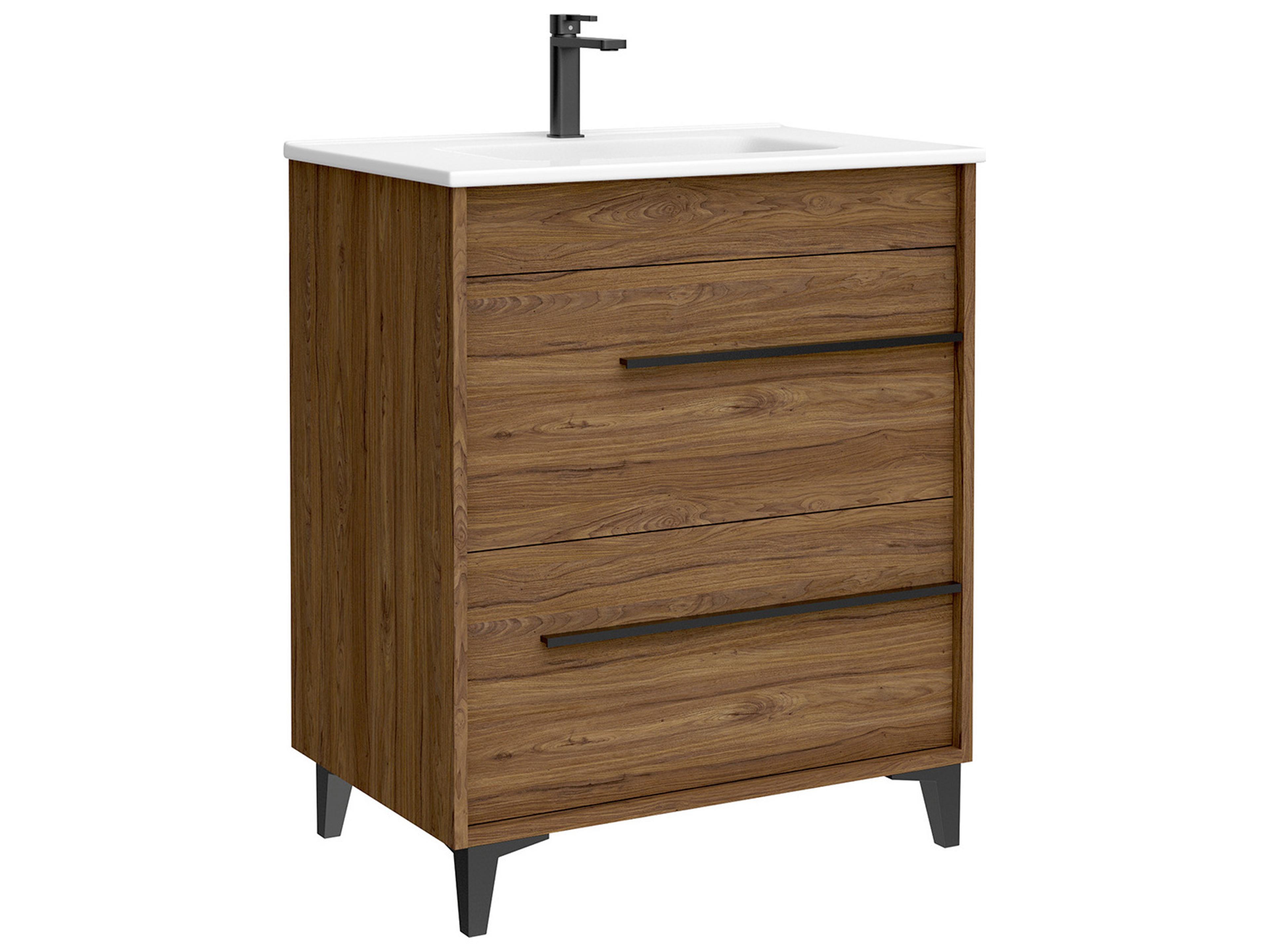 WS Bath Collections Lotus Walnut Vanity
