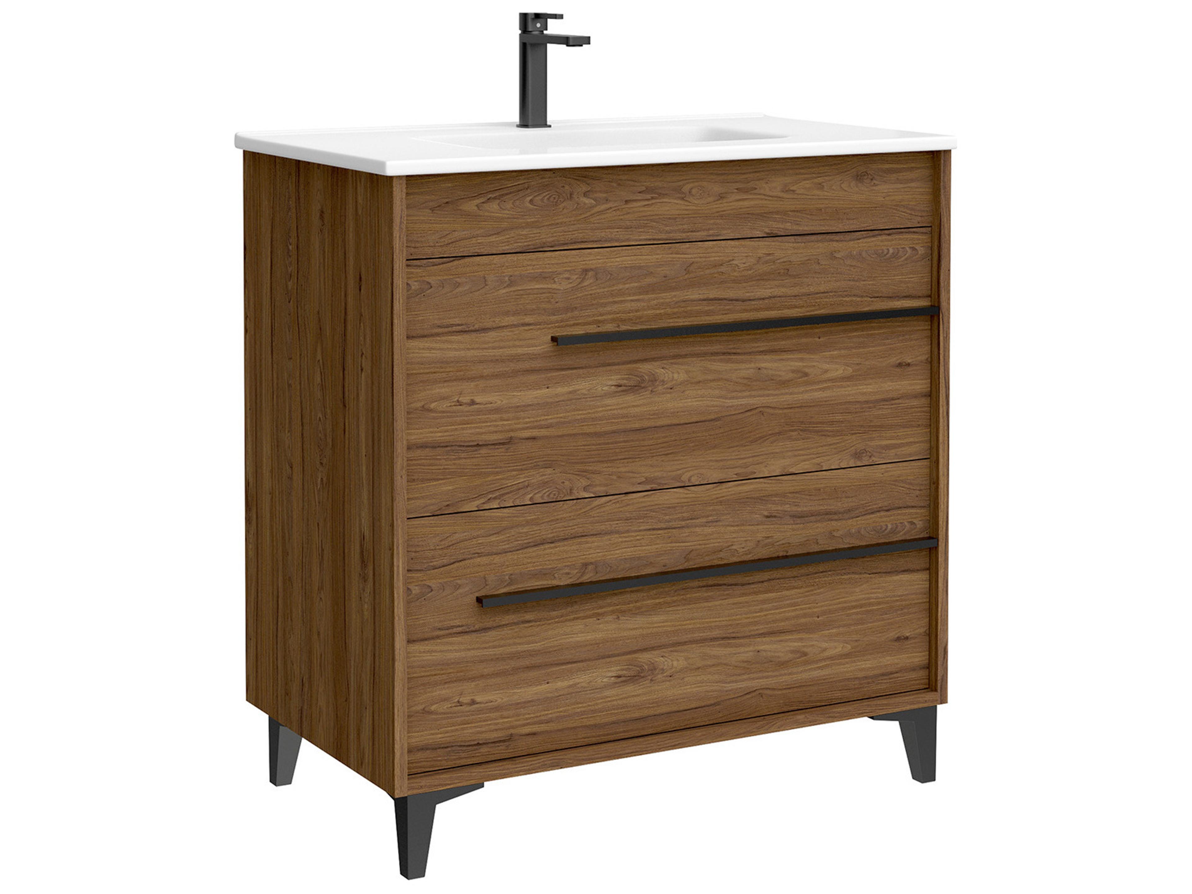 WS Bath Collections Lotus Walnut Vanity