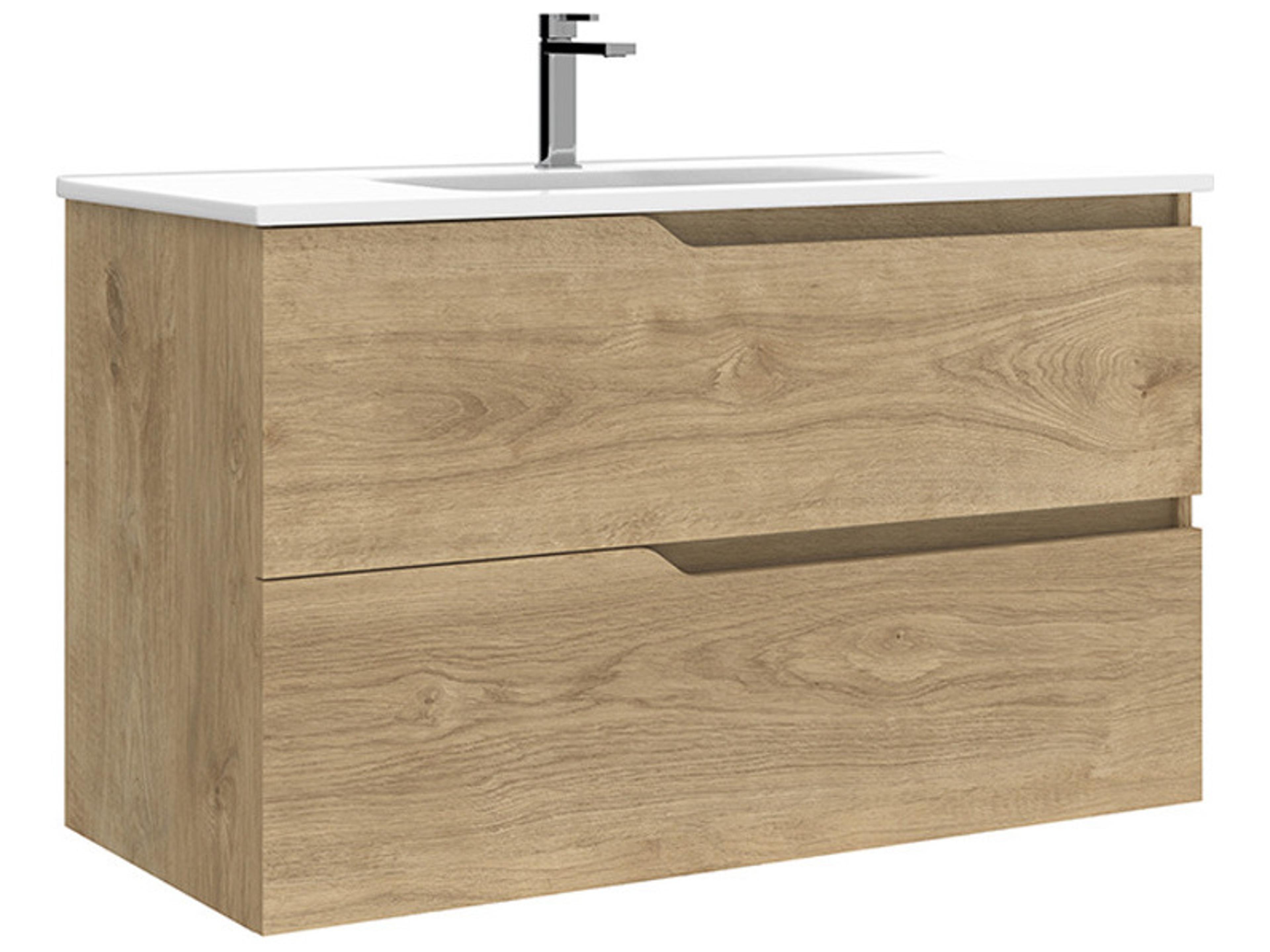 WS Bath Collections Menta Natural Oak Vanity
