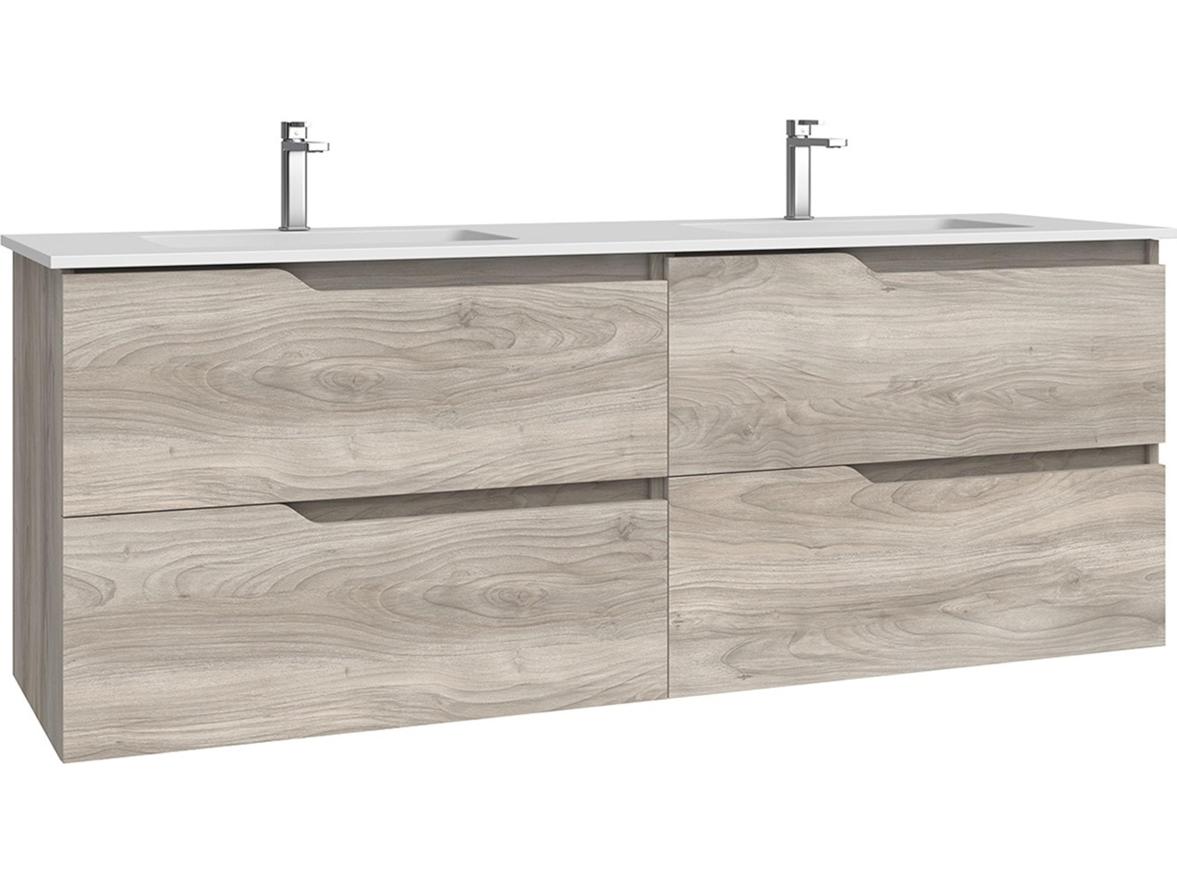 WS Bath Collections Menta Grey Pine Vanity