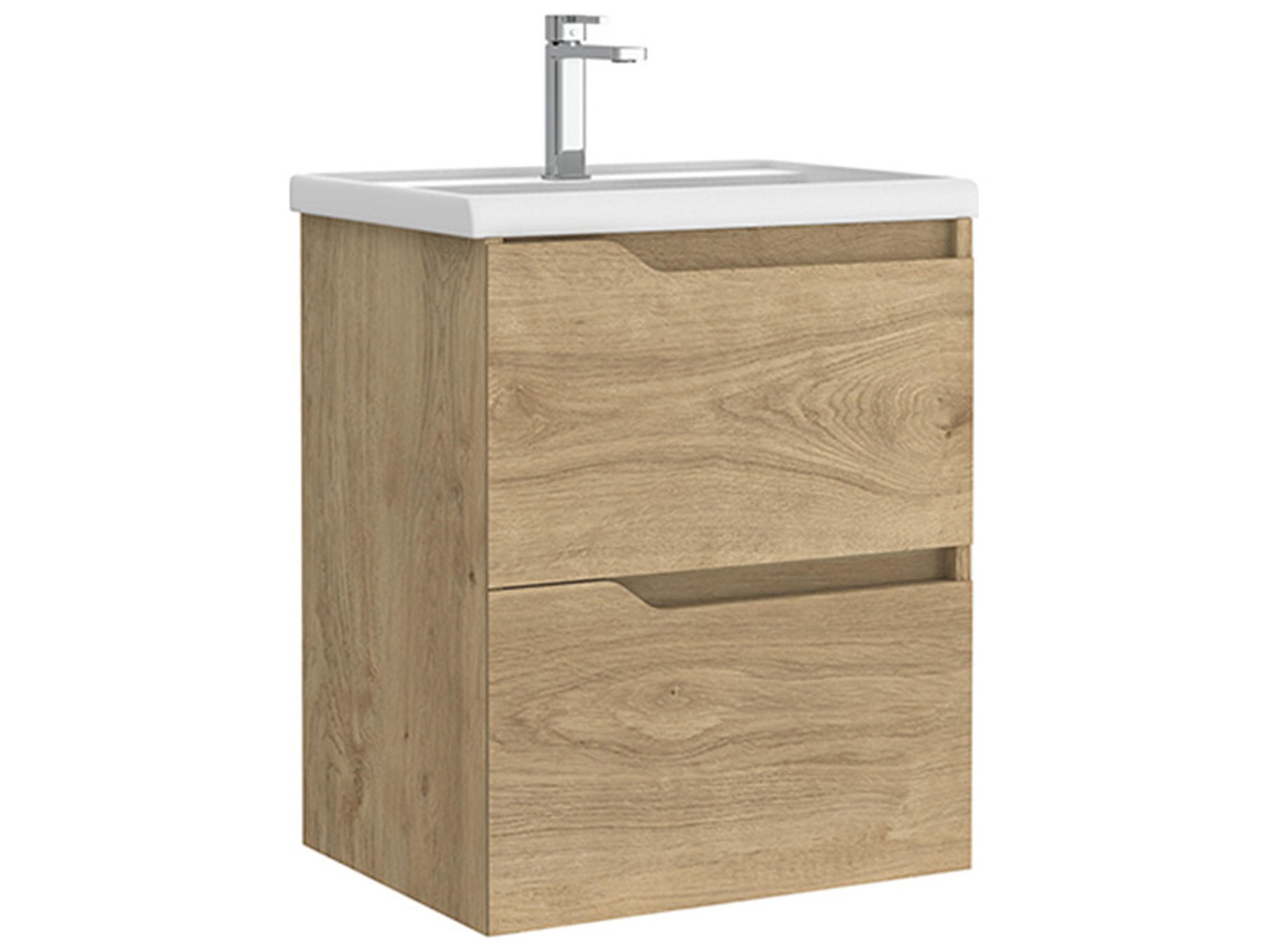 WS Bath Collections Menta Natural Oak Vanity