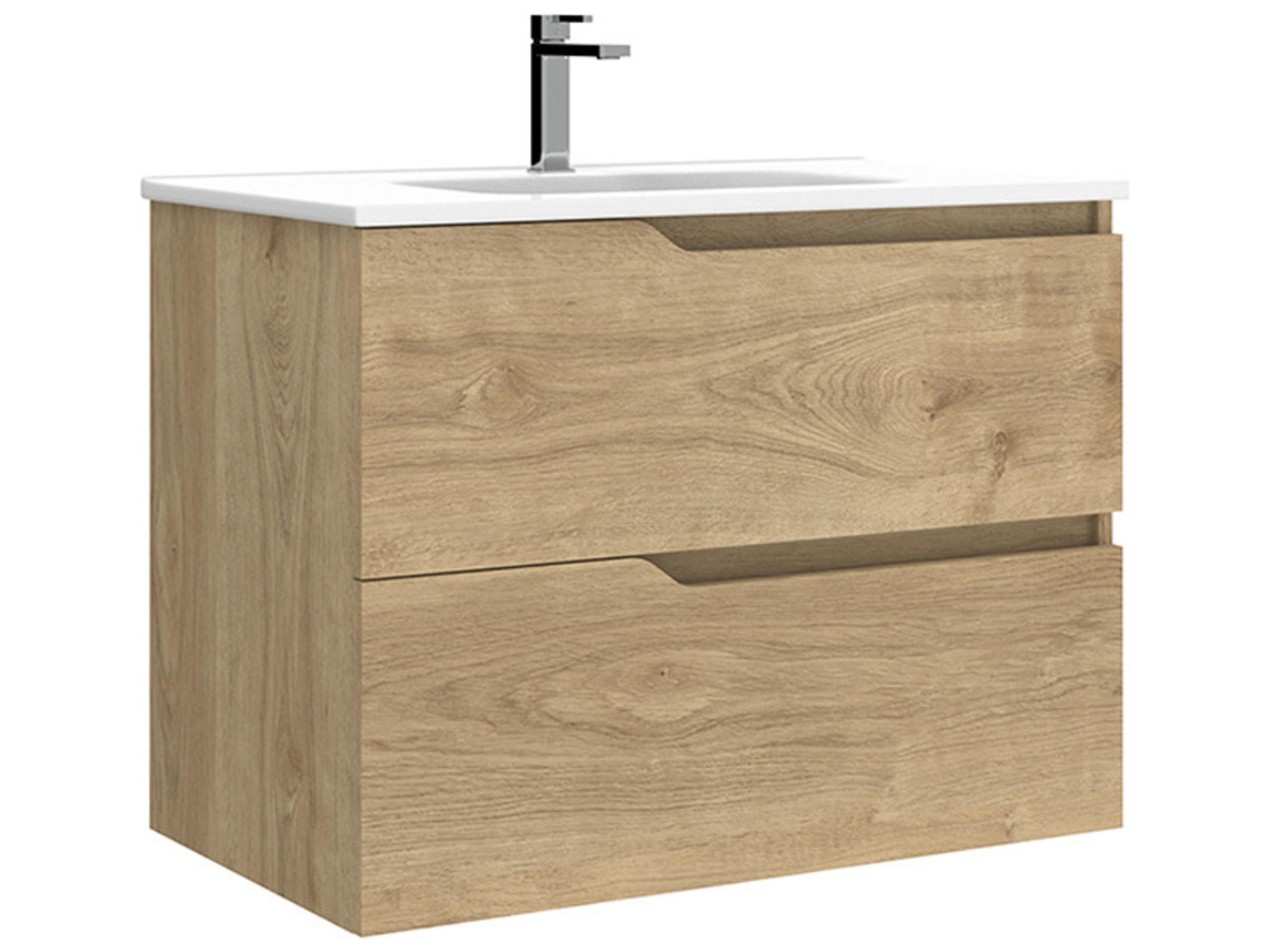 WS Bath Collections Menta Natural Oak Vanity