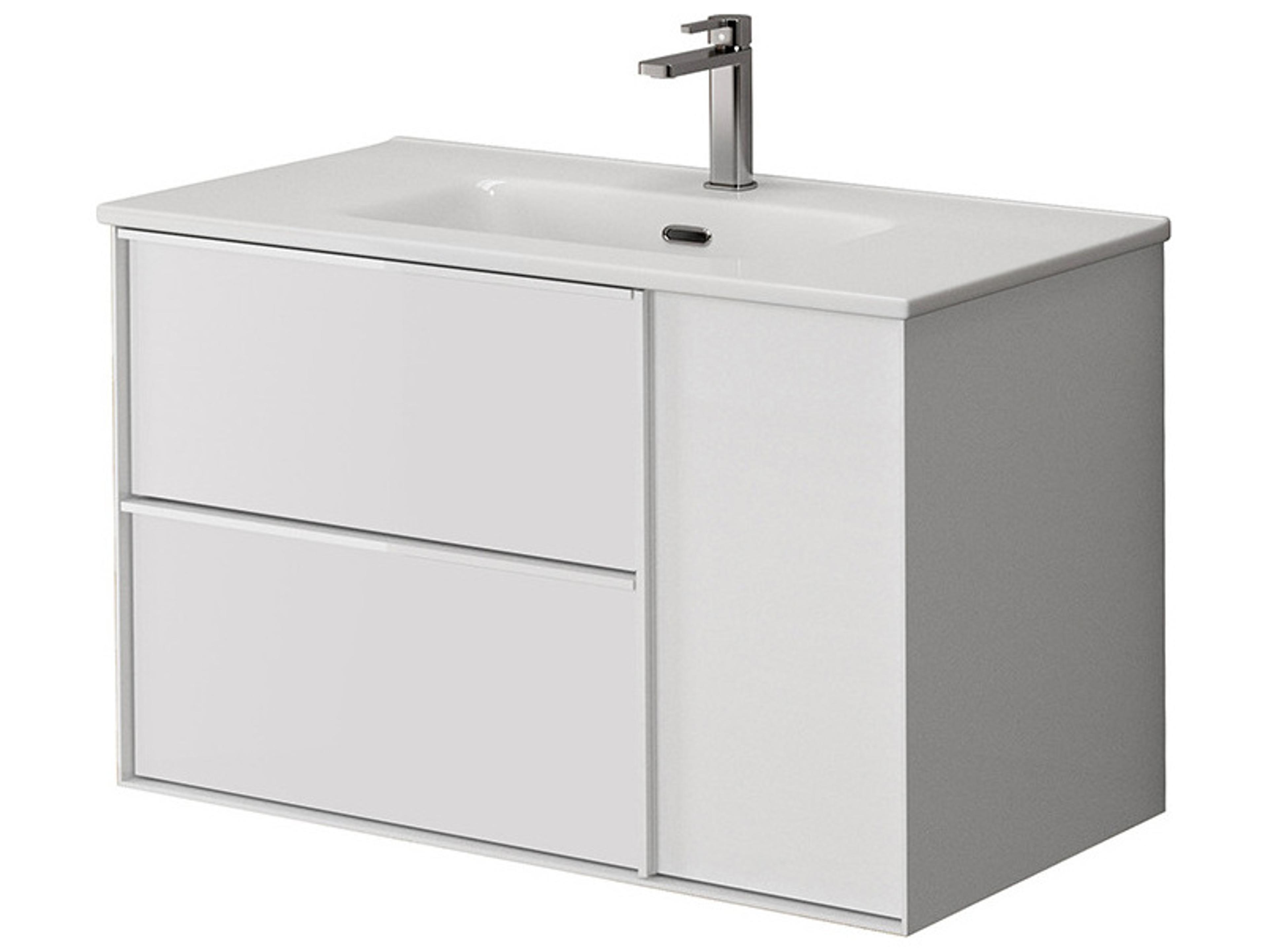 WS Bath Collections Palma Matte White Vanity