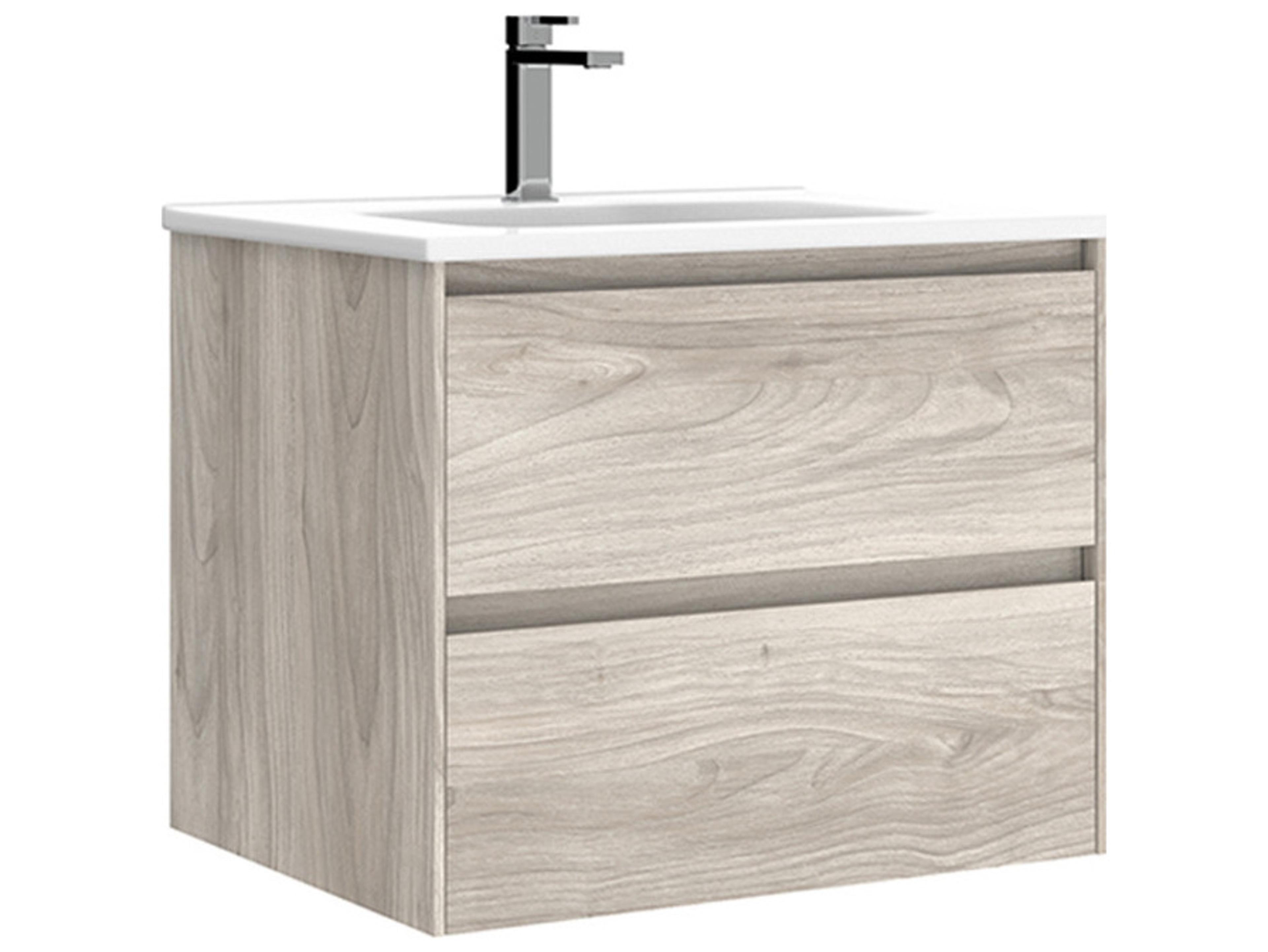 WS Bath Collections Perla Grey Pine Vanity