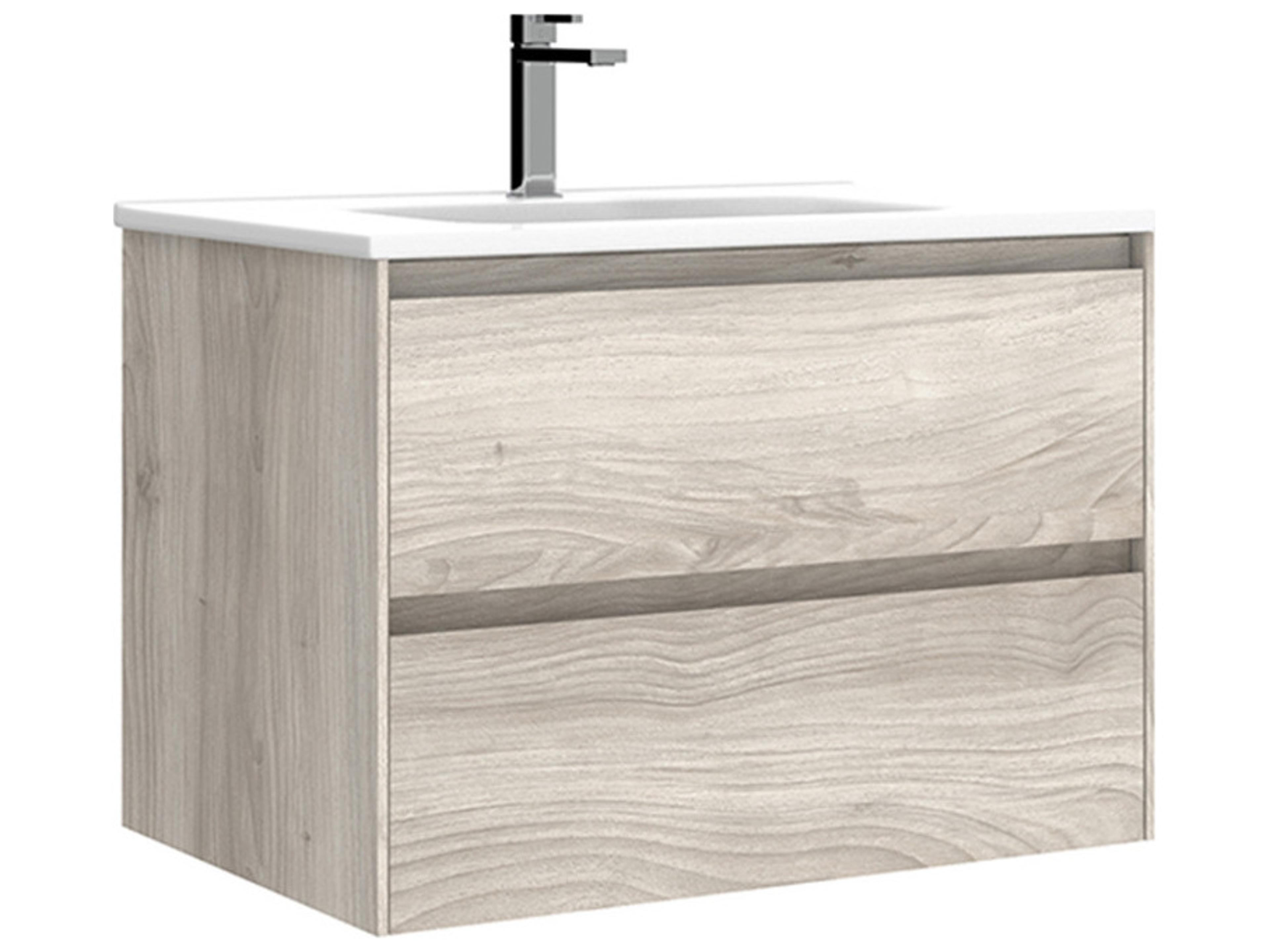 WS Bath Collections Perla Grey Pine Vanity