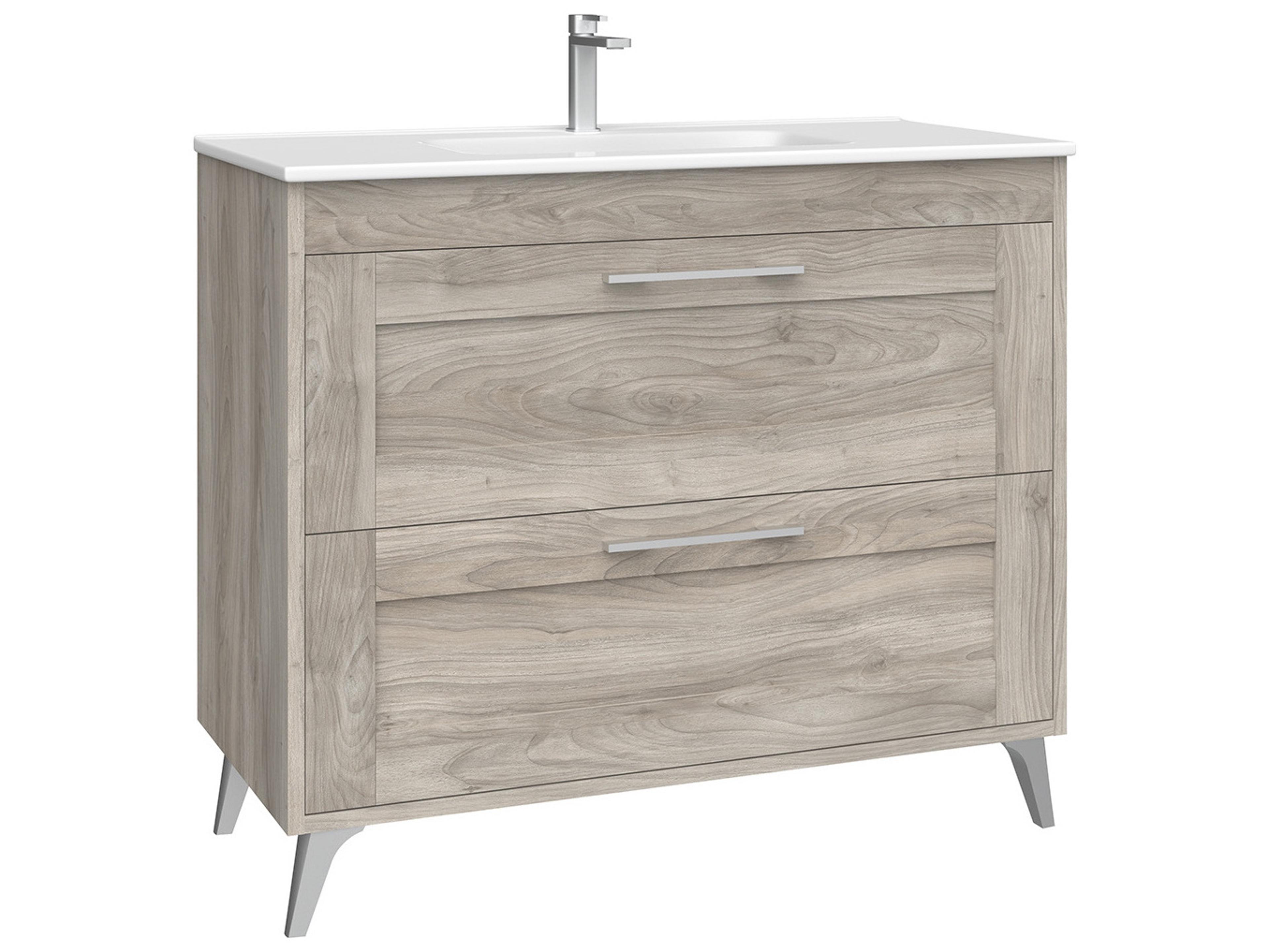 WS Bath Collections Rose Grey Pine Vanity