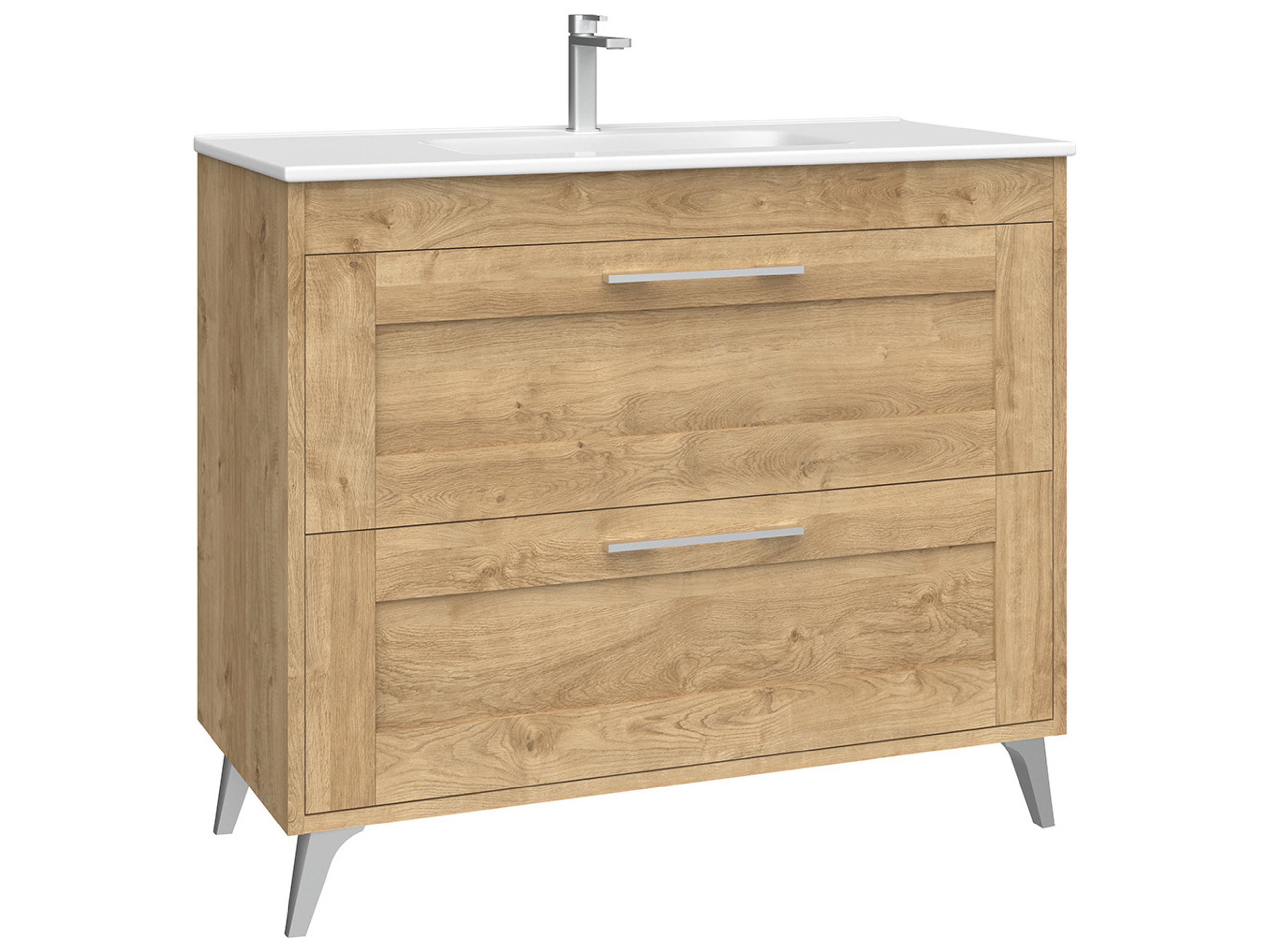 WS Bath Collections Rose Natural Oak Vanity