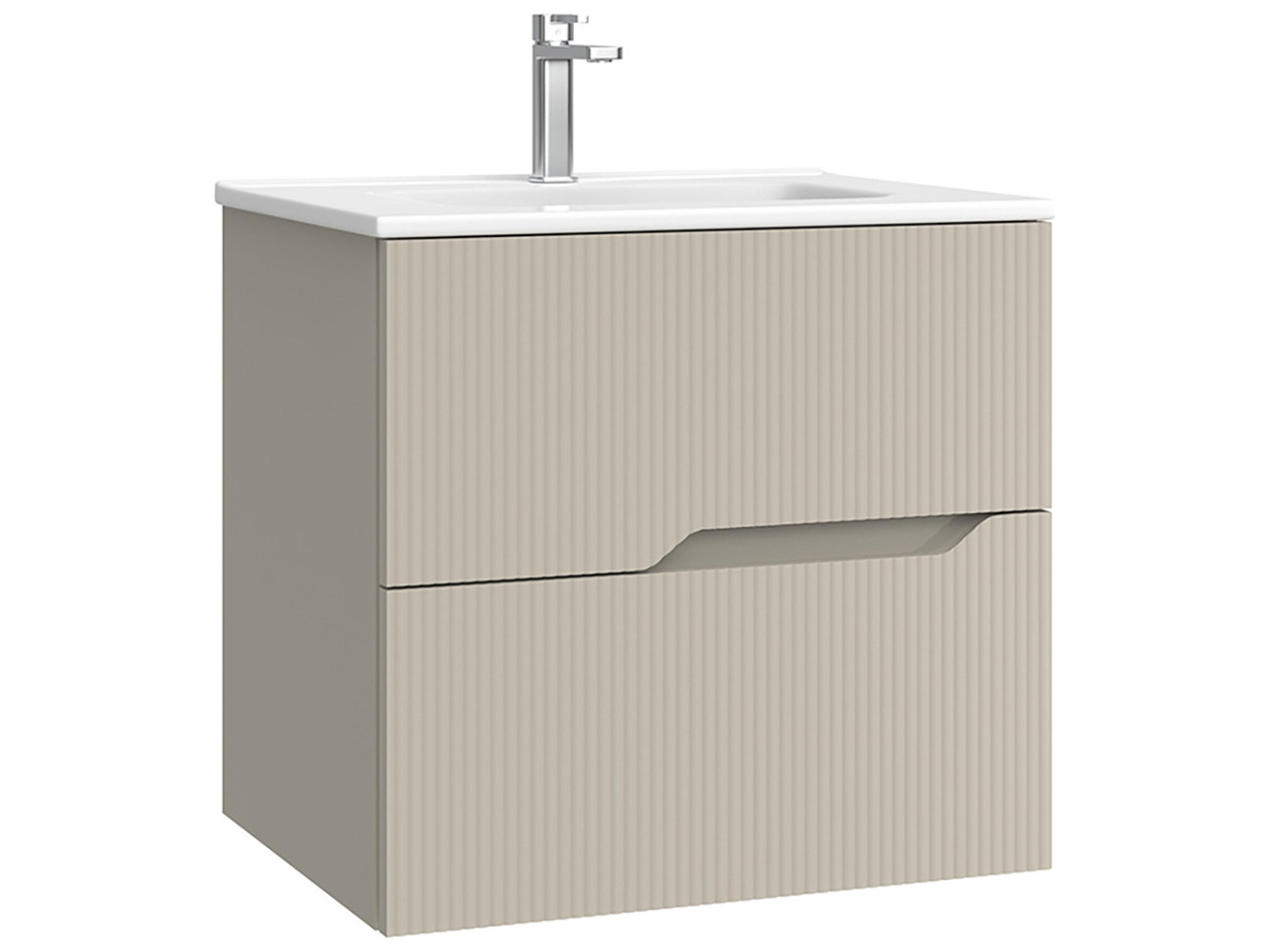 WS Bath Collections Tulipa Matte Mink Vanity