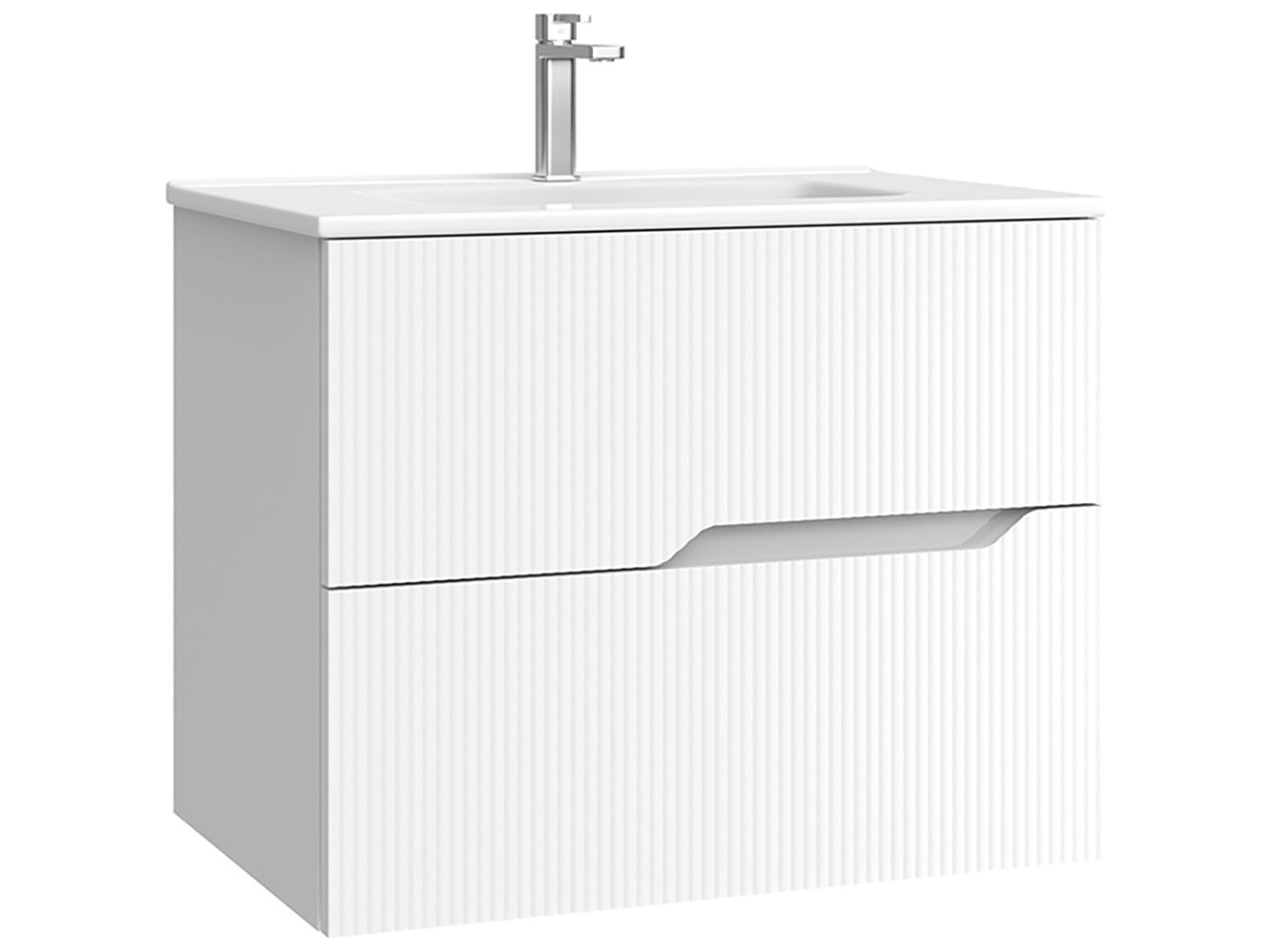 WS Bath Collections Tulipa Matte White Vanity