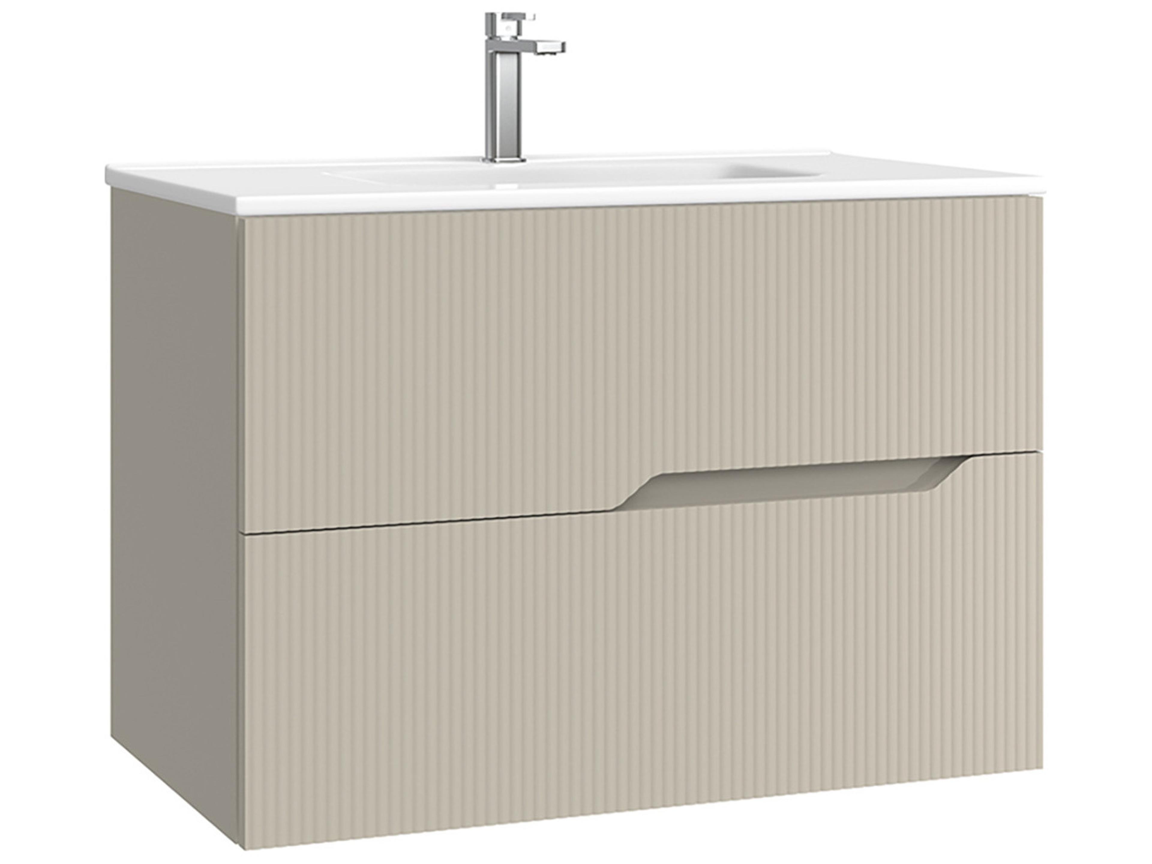 WS Bath Collections Tulipa Matte Mink Vanity