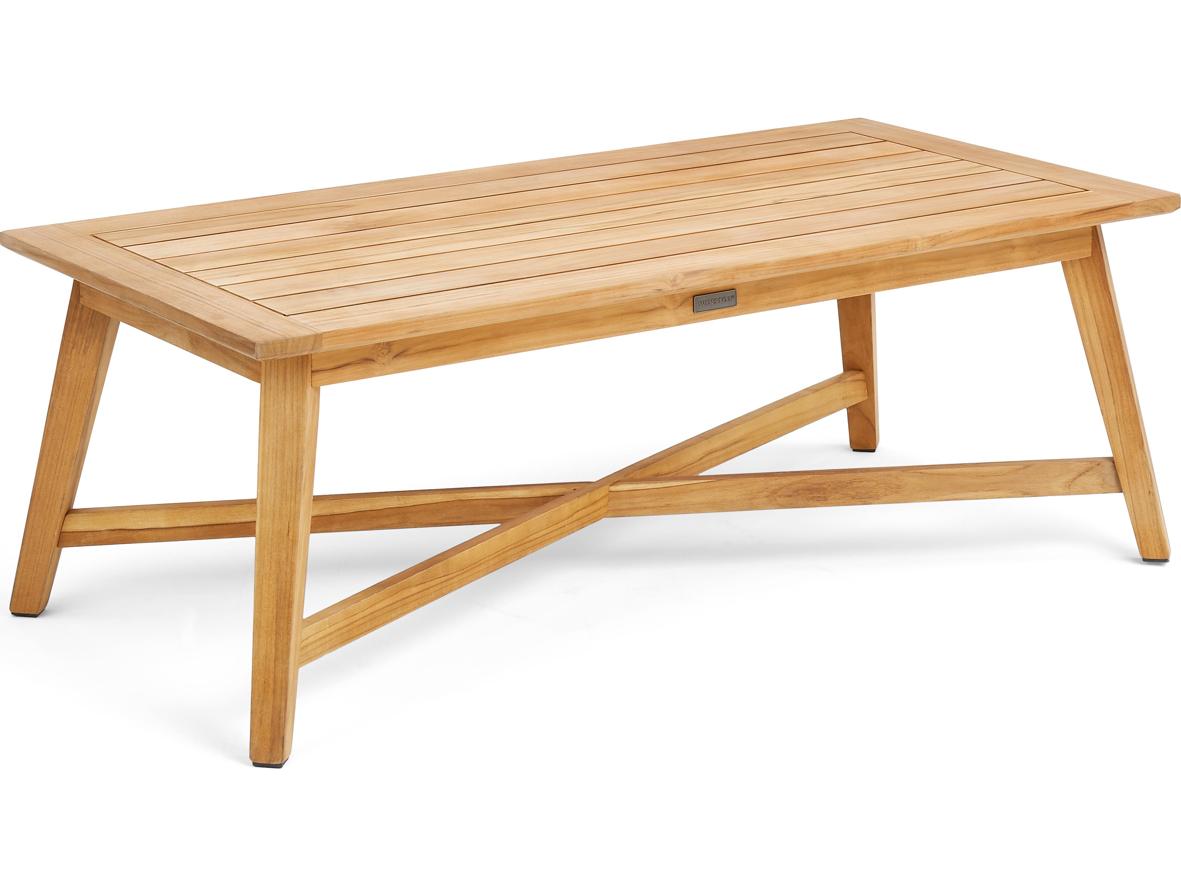 Winston Quick Ship All-Natural Teak Patio Coffee Table