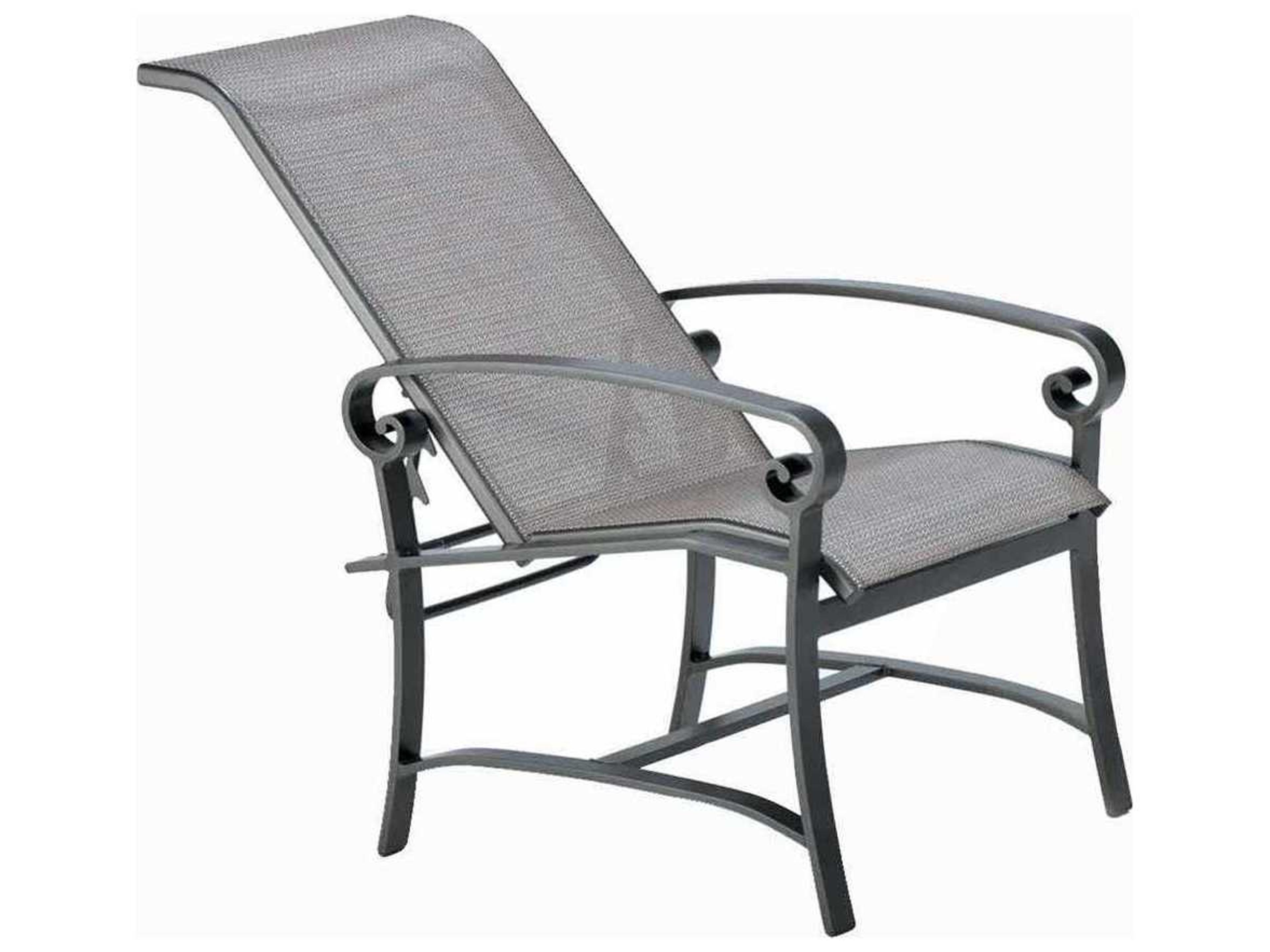 Palazzo Sling Aluminum Arm Adjustable Patio Lounge Chair