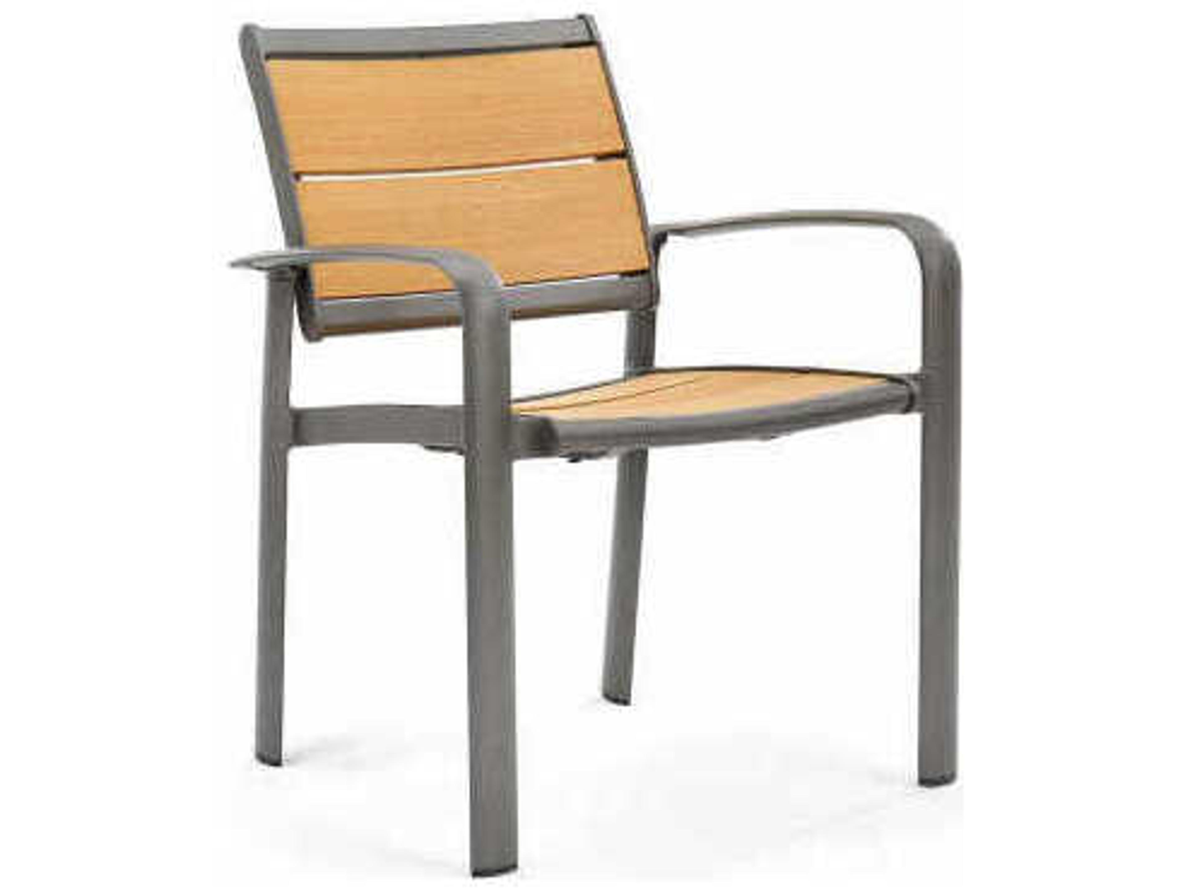 Winston Harper Aluminum Stackable Outdoor Patio Dining Arm Chair