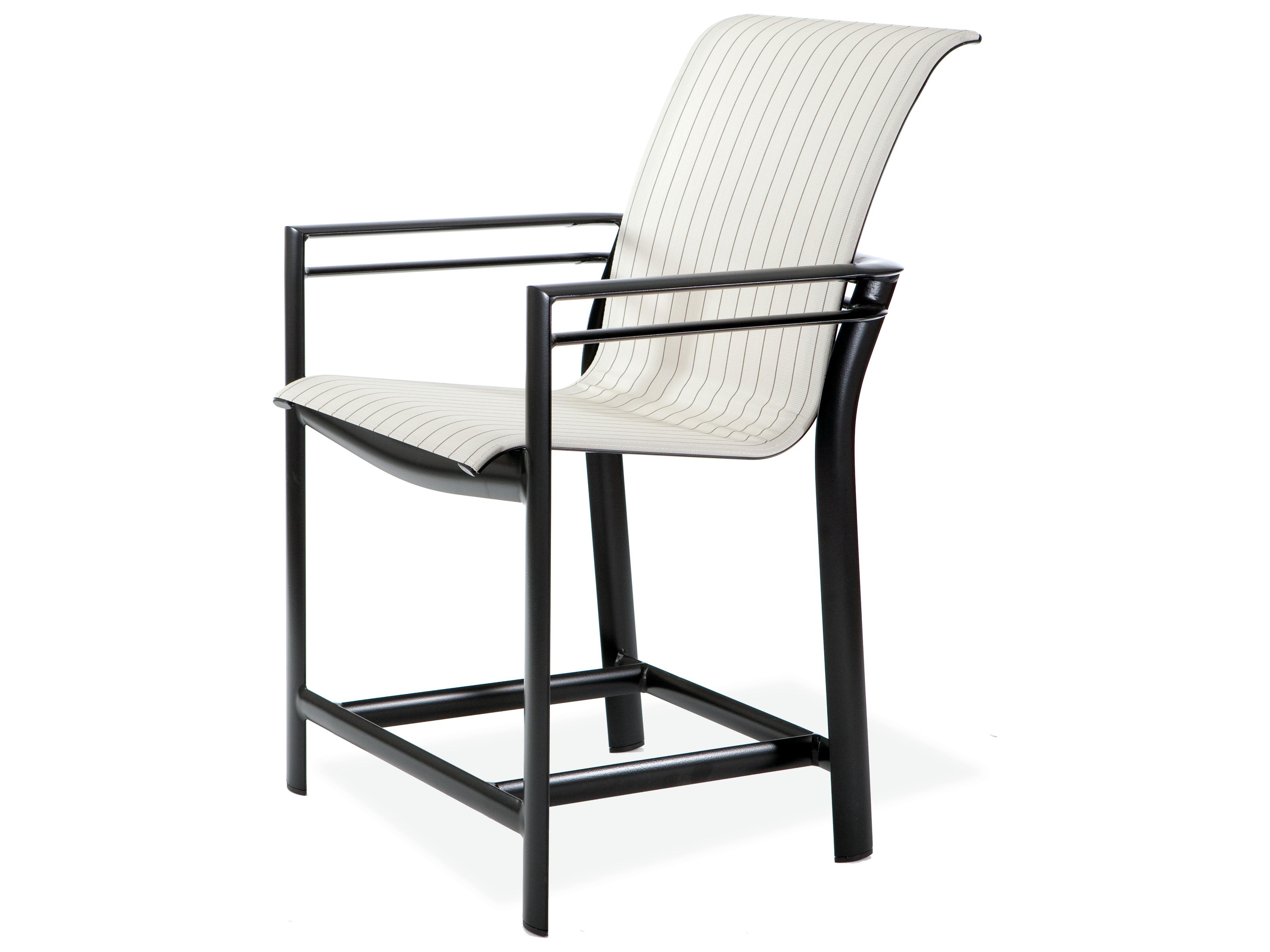 Winston Southern Cay Sling Aluminum Arm Outdoor Counter Stool