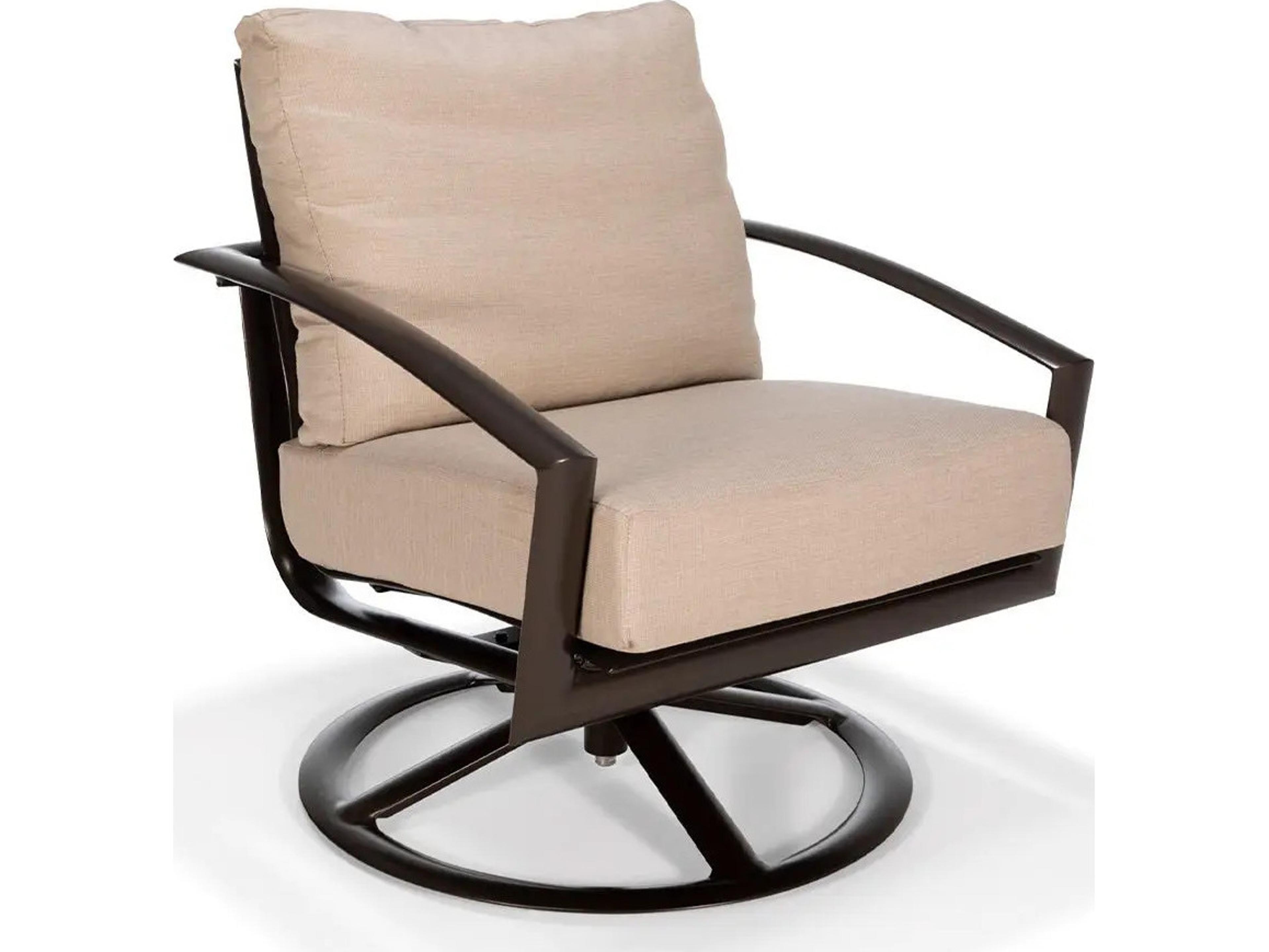 Winston Icon Cushion Deep Seating Aluminum High Back Swivel Rocker Lounge Chair